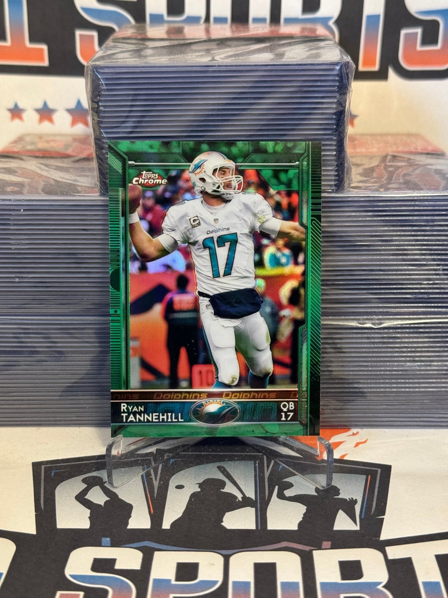 2015 Topps Chrome (Green Prizm) Ryan Tannehill #76