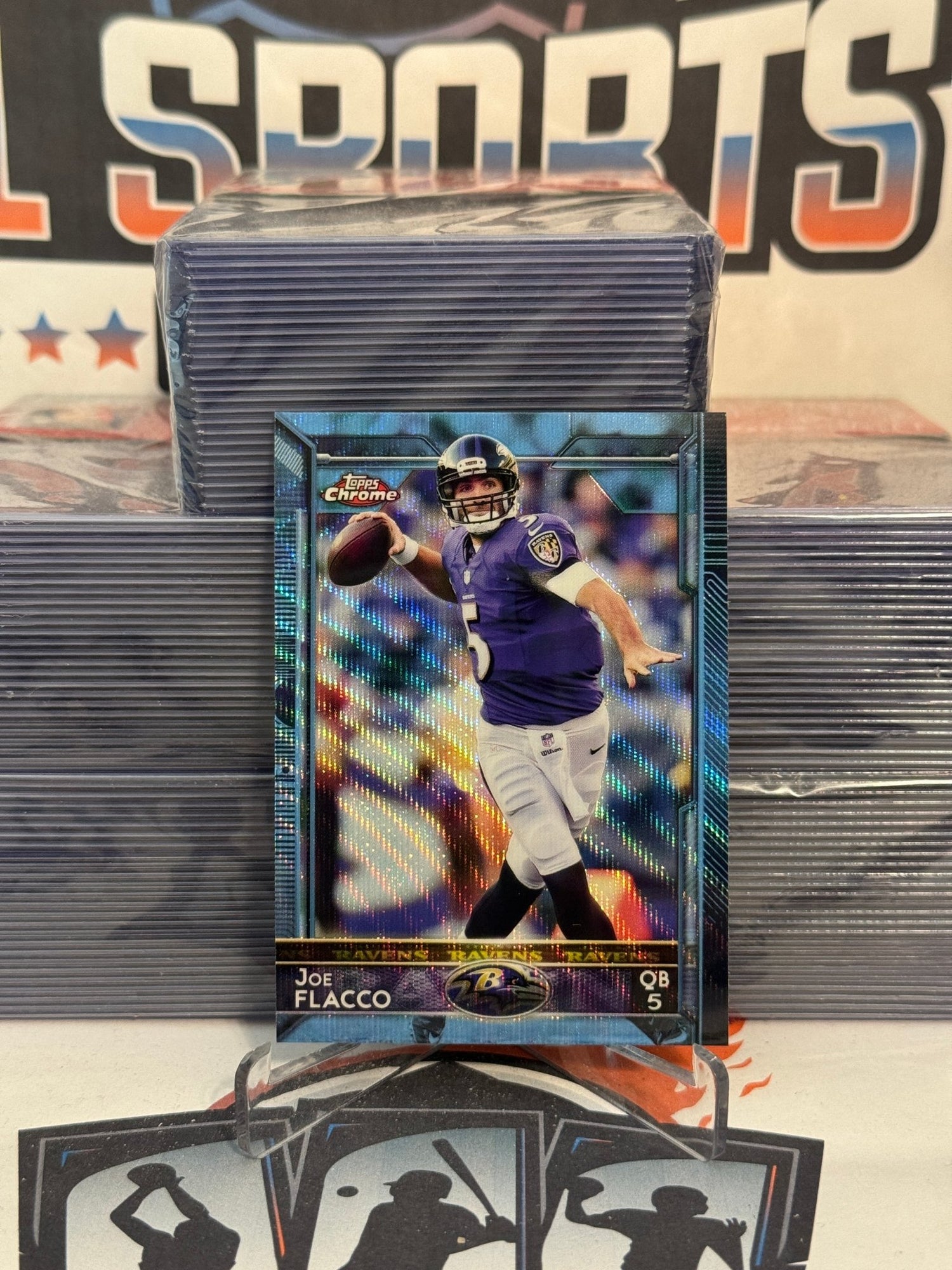 2015 Topps Chrome (Light Blue Refractor) Joe Flacco #54