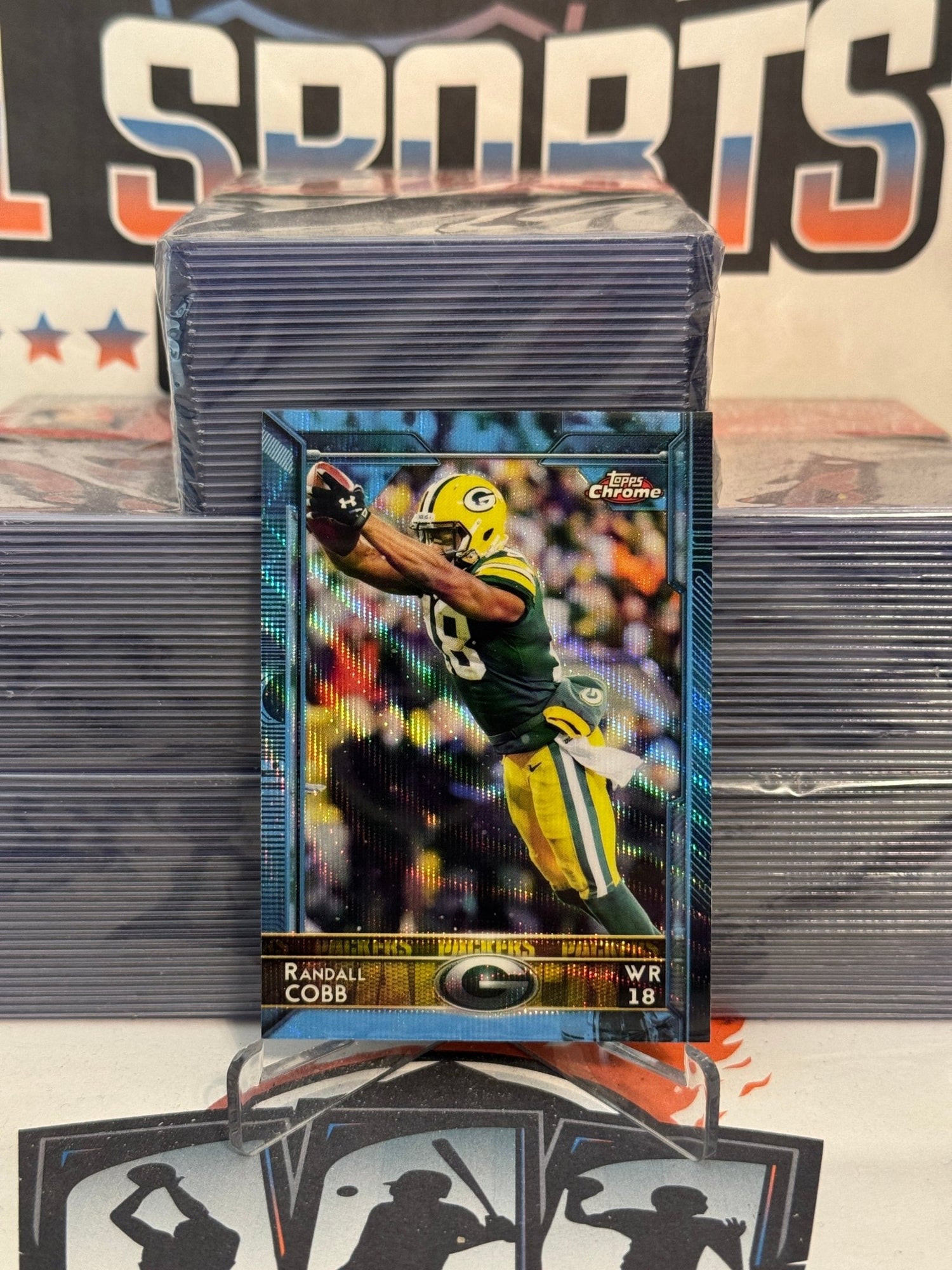 2015 Topps Chrome (Light Blue Refractor) Randall Cobb #34