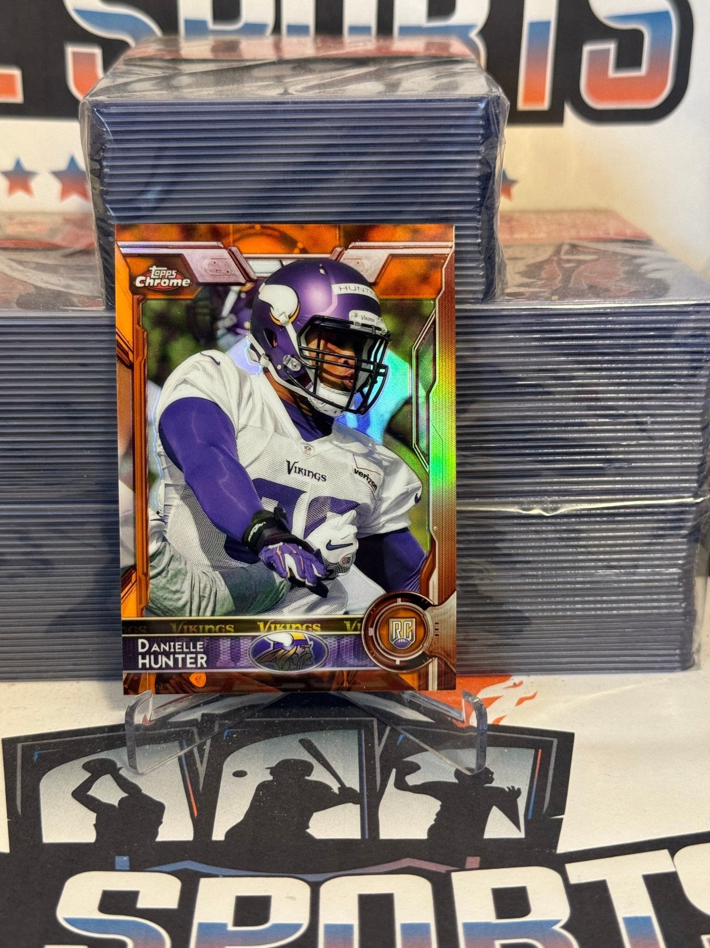 2015 Topps Chrome (Orange Refractor) Danielle Hunter Rookie #173