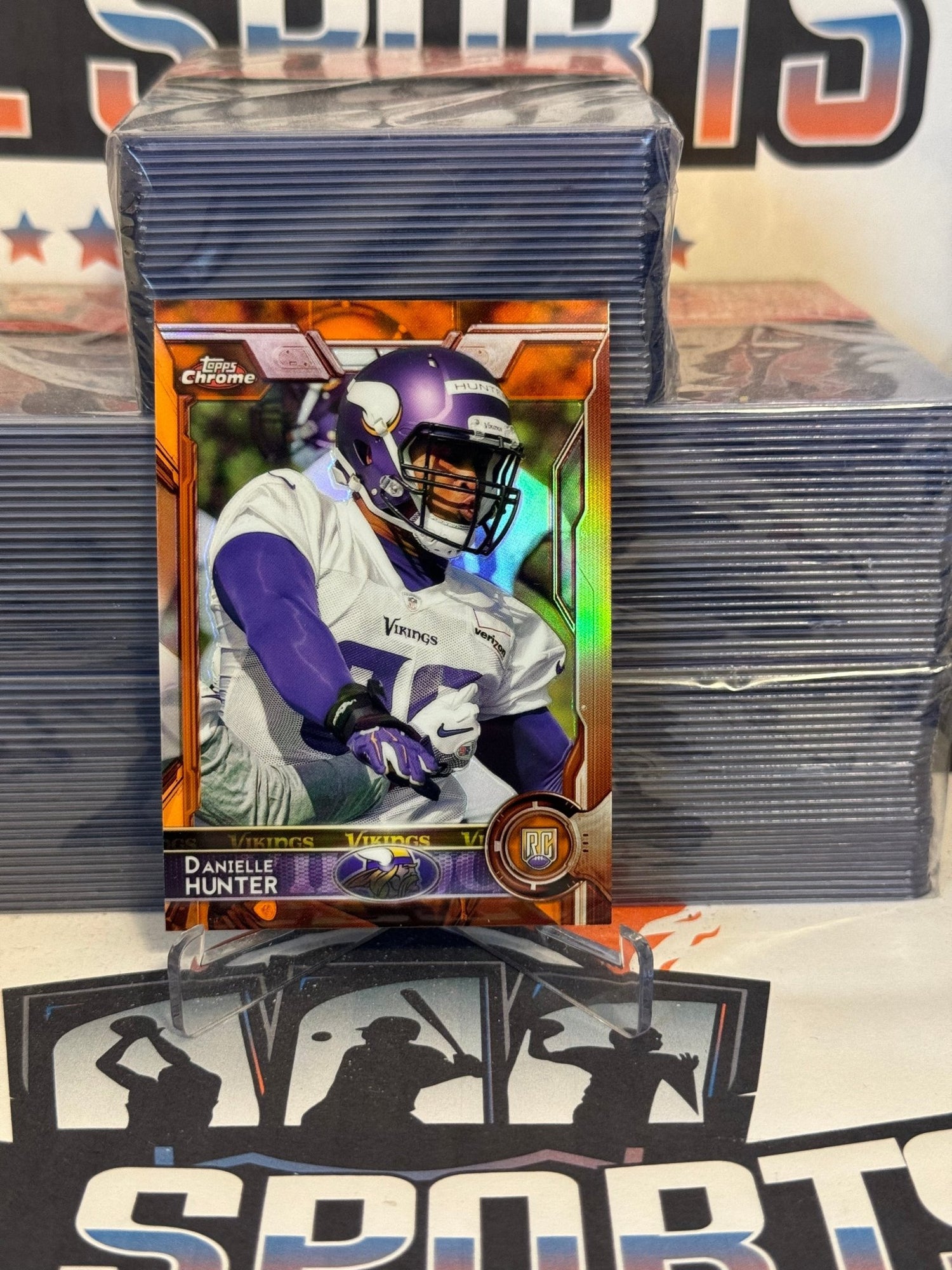 2015 Topps Chrome (Orange Refractor) Danielle Hunter Rookie #173