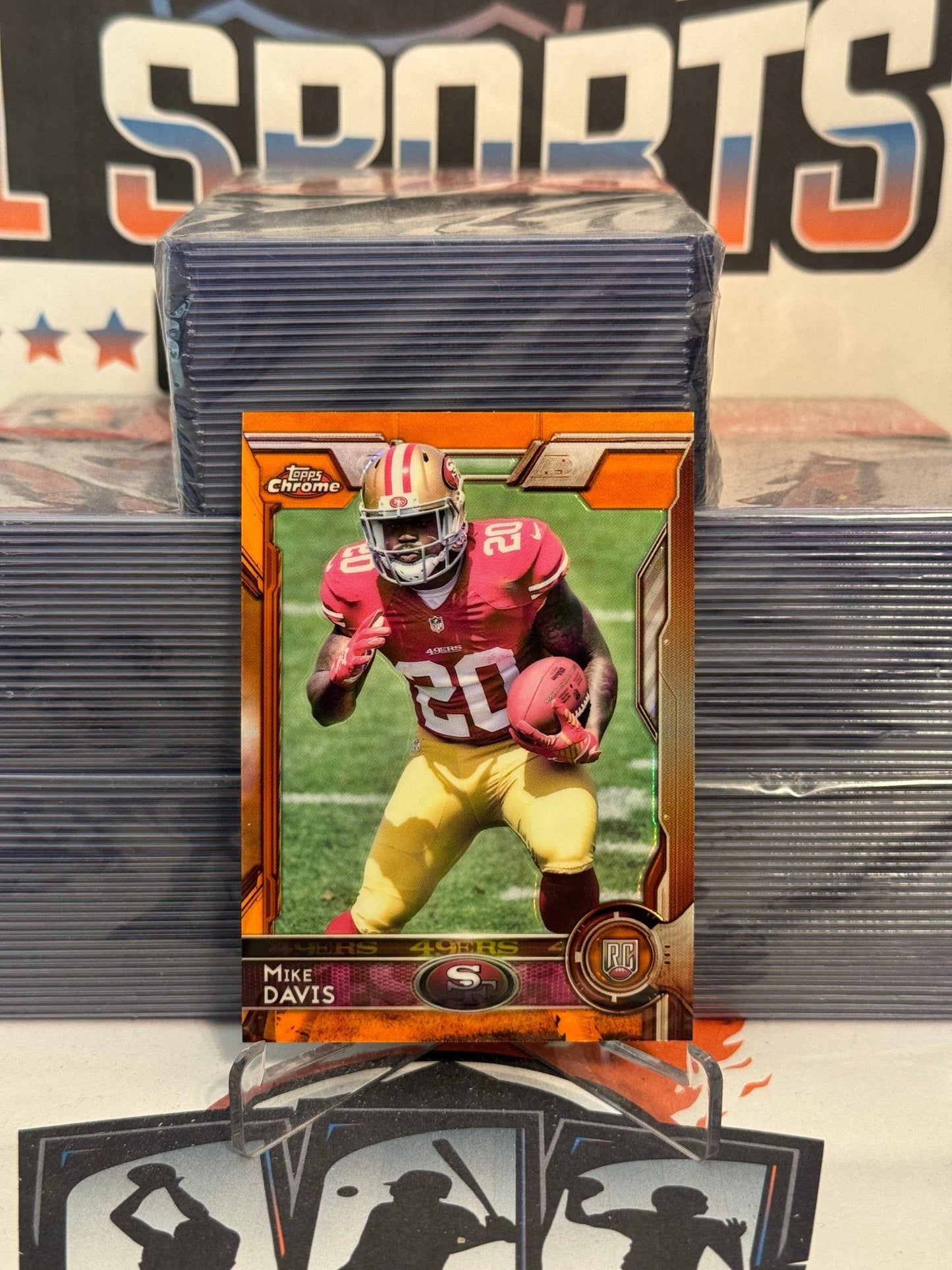 2015 Topps Chrome (Orange Refractor) Mike Davis Rookie #139