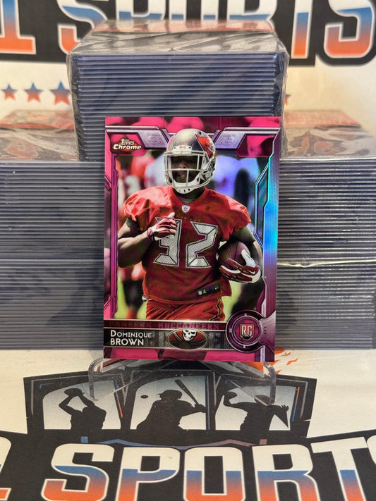 2015 Topps Chrome (Pink Refractor 241/399) Dominique Brown Rookie #179