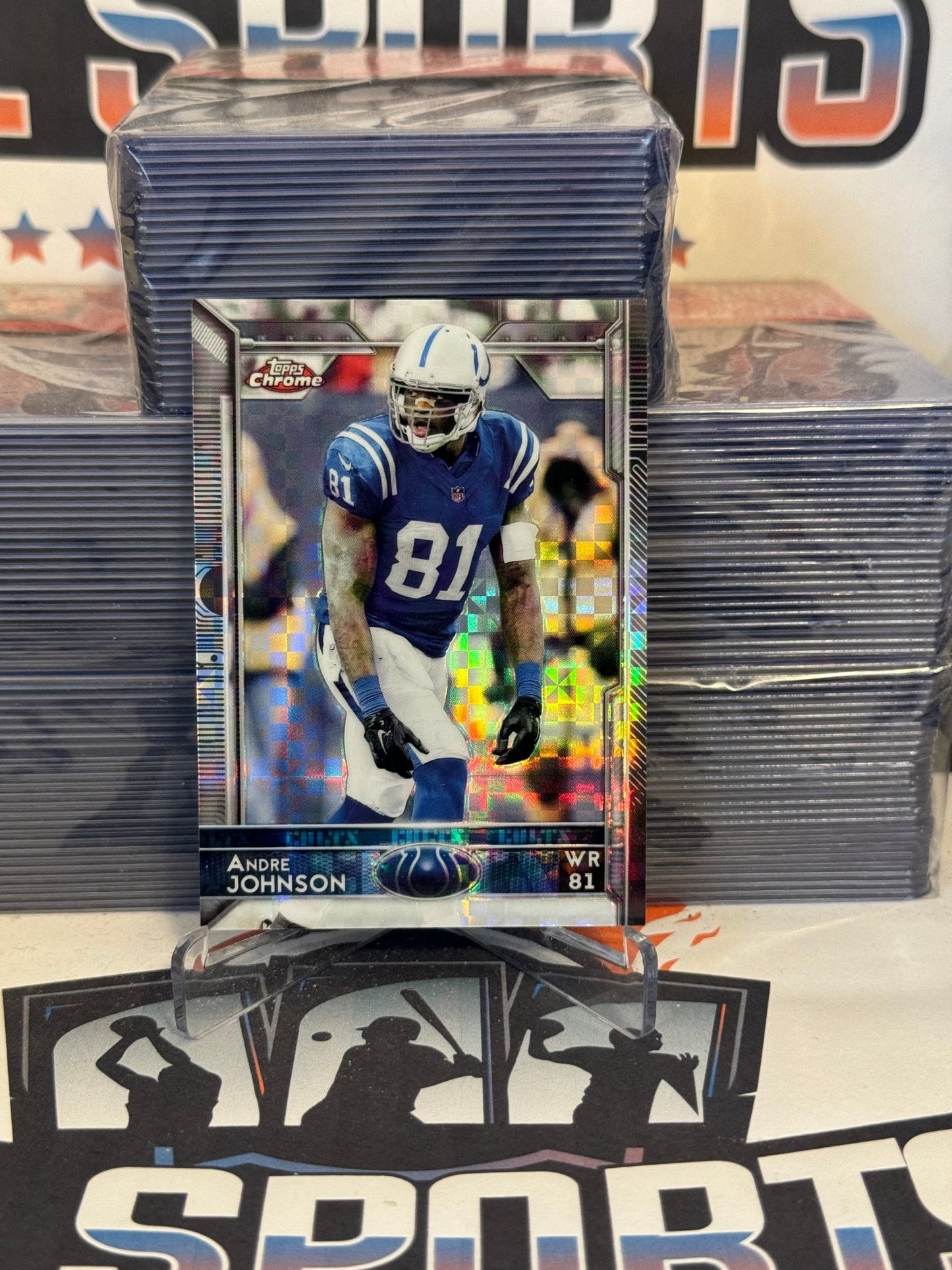 2015 Topps Chrome (X-Fractor) Andre Johnson #96