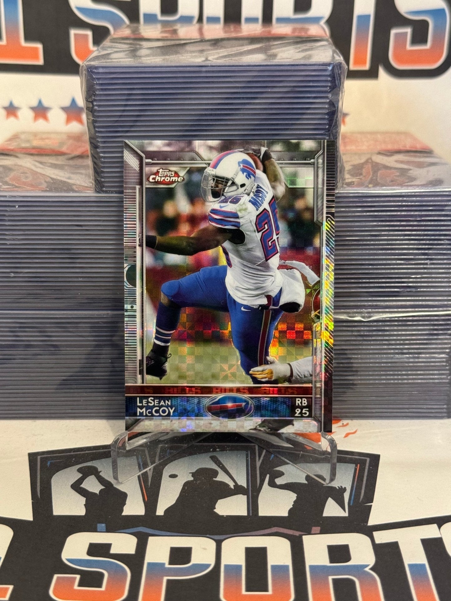 2015 Topps Chrome (X-Fractor Refractor) LeSean McCoy #27