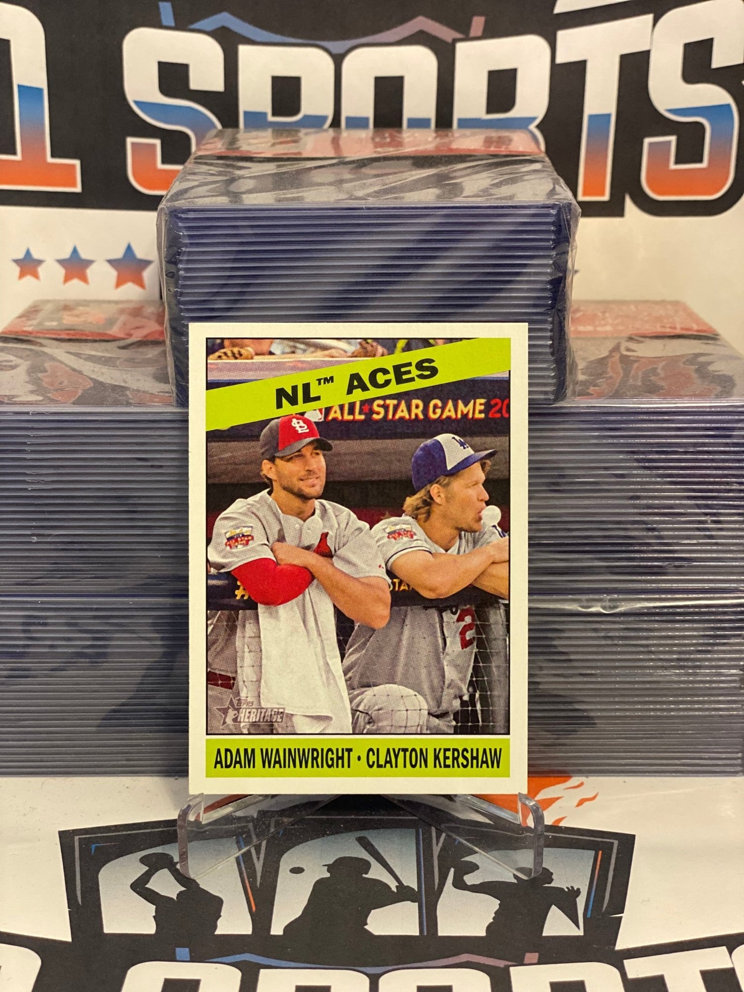 2015 Topps Heritage (Aces) Adam Wainwright & Clayton Kershaw #273