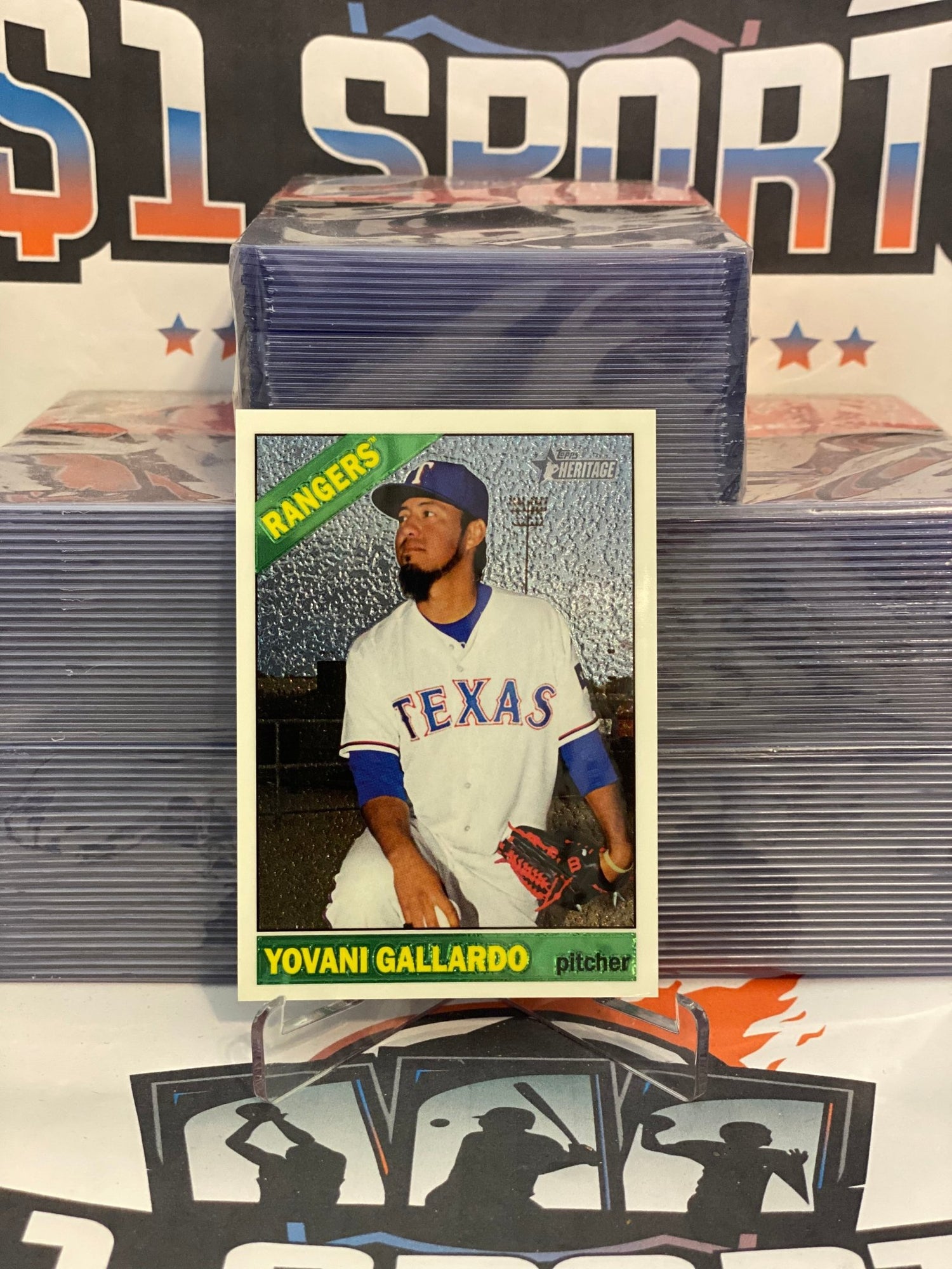 2015 Topps Heritage (Chrome 415/999) Yovani Gallardo #723
