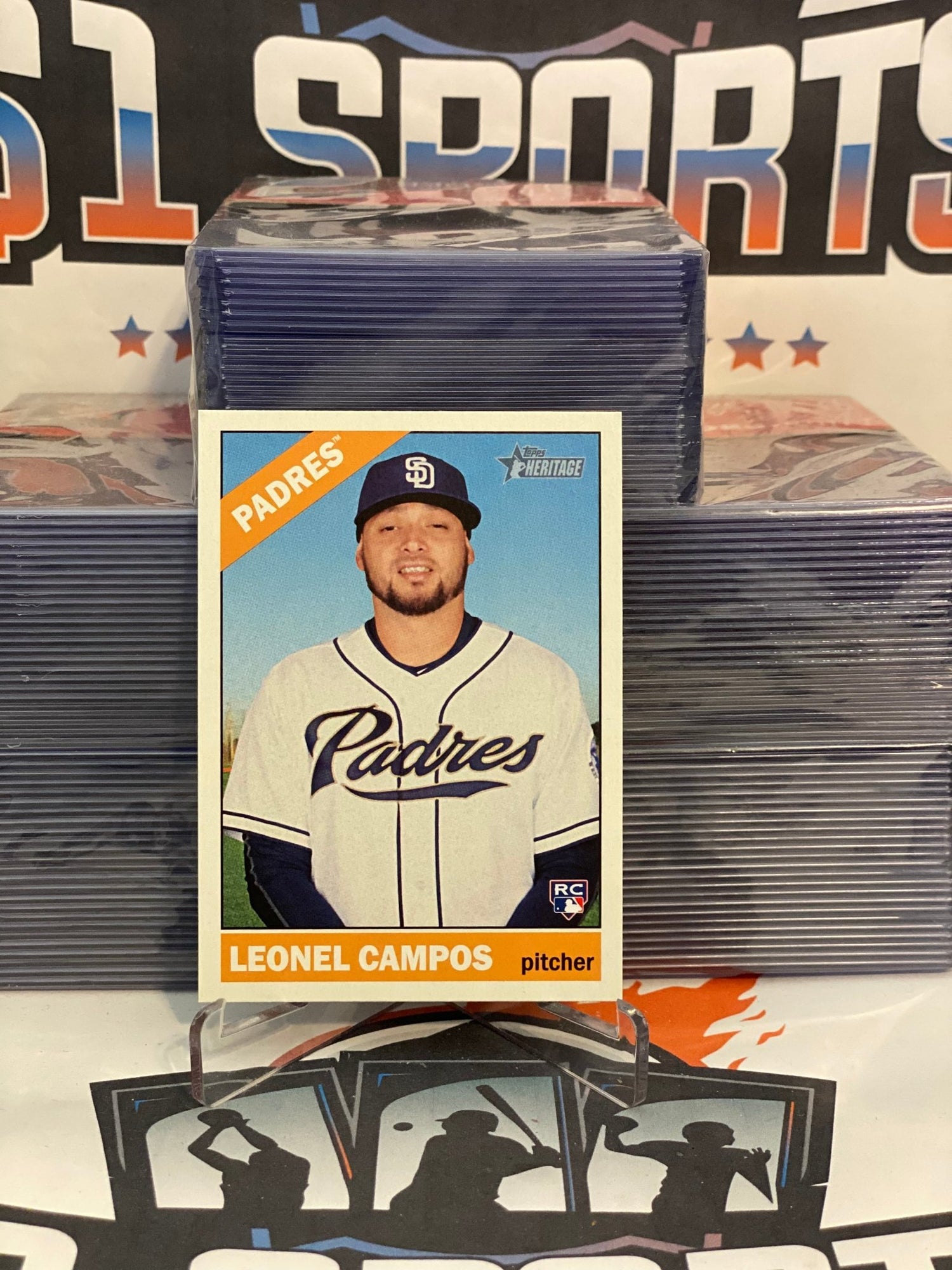 2015 Topps Heritage Leonel Campos Rookie #648