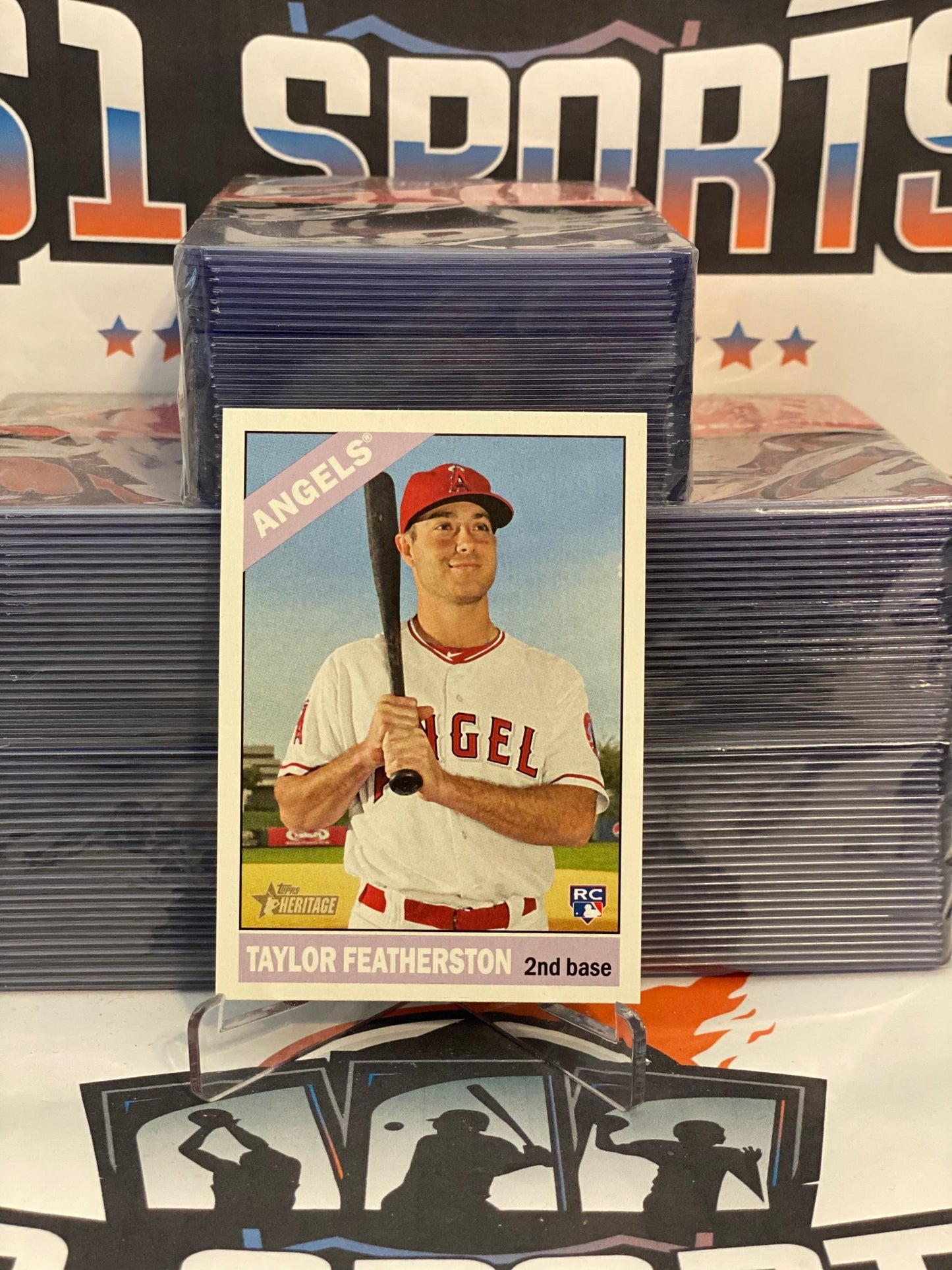 2015 Topps Heritage Taylor Featherston Rookie #528