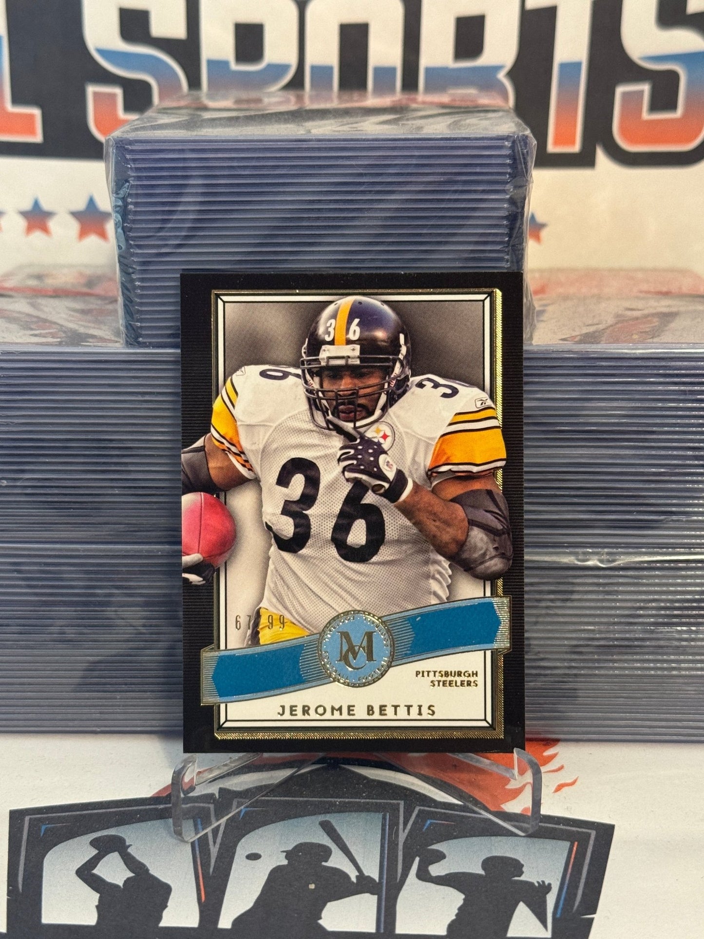 2015 Topps Museum Collection (Sapphire 67/99) Jerome Bettis #68