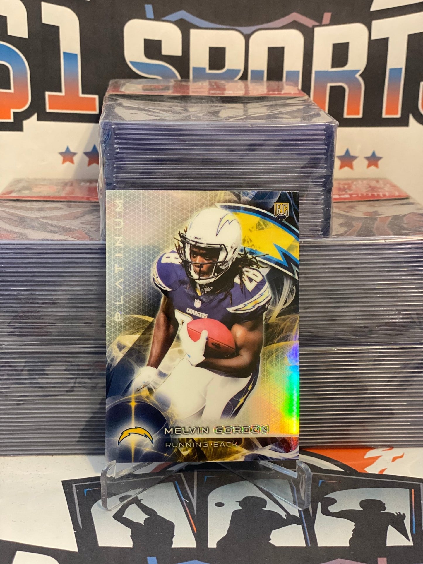 2015 Topps Platinum Melvin Gordon Rookie #105