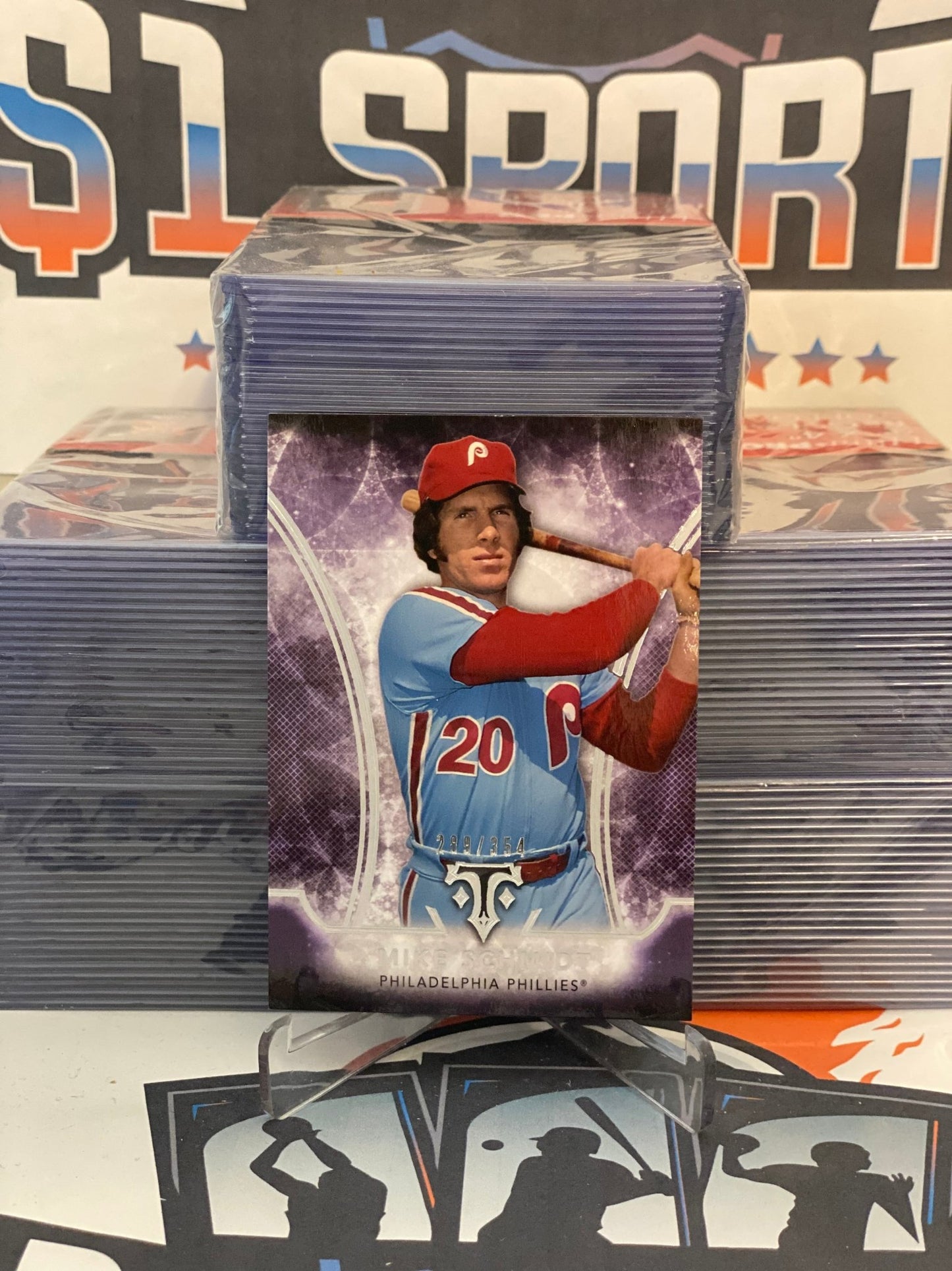 2015 Topps Triple Threads (Purple 289/354) Mike Schmidt #3