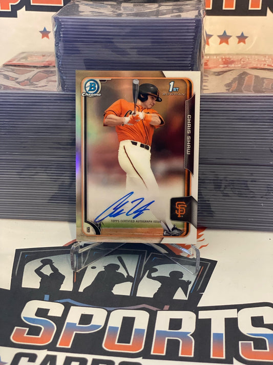 2016 Bowman Chrome (1st Bowman, Auto) Chris Shaw #BCA-CS