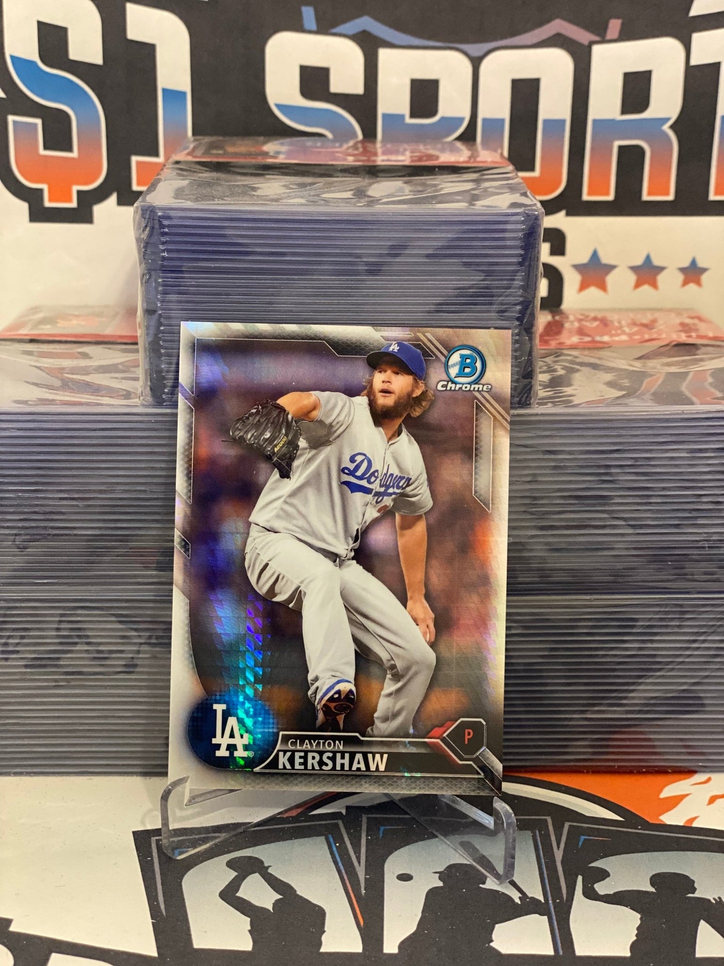2016 Bowman Chrome (The National Refractor) Clayton Kershaw #BNR-15