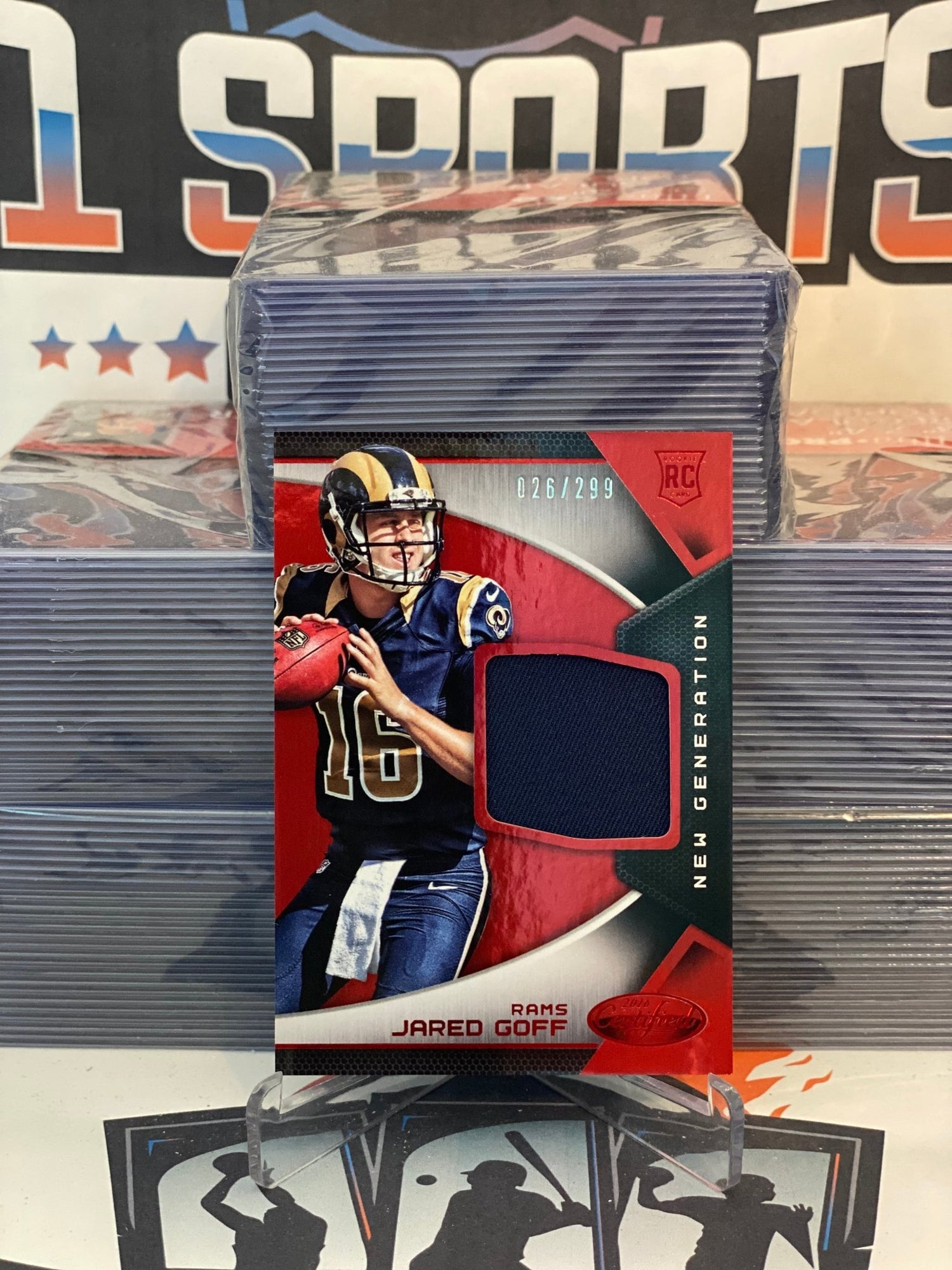 2016 Panini Certified (Red Relic 026/299) Jared Goff #1