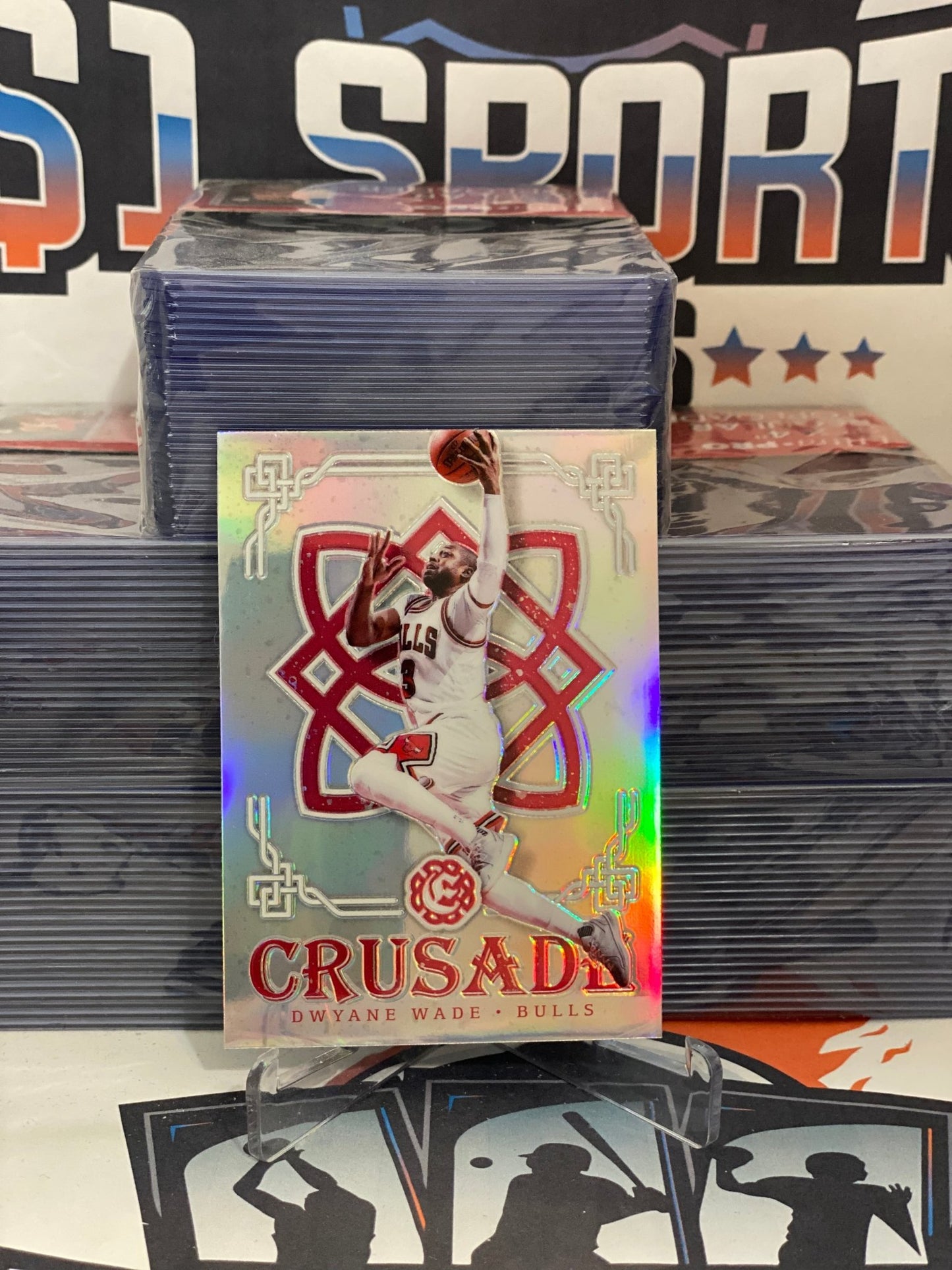 2016 Panini Excalibur (Silver Prizm, Crusade) Dwyane Wade #36
