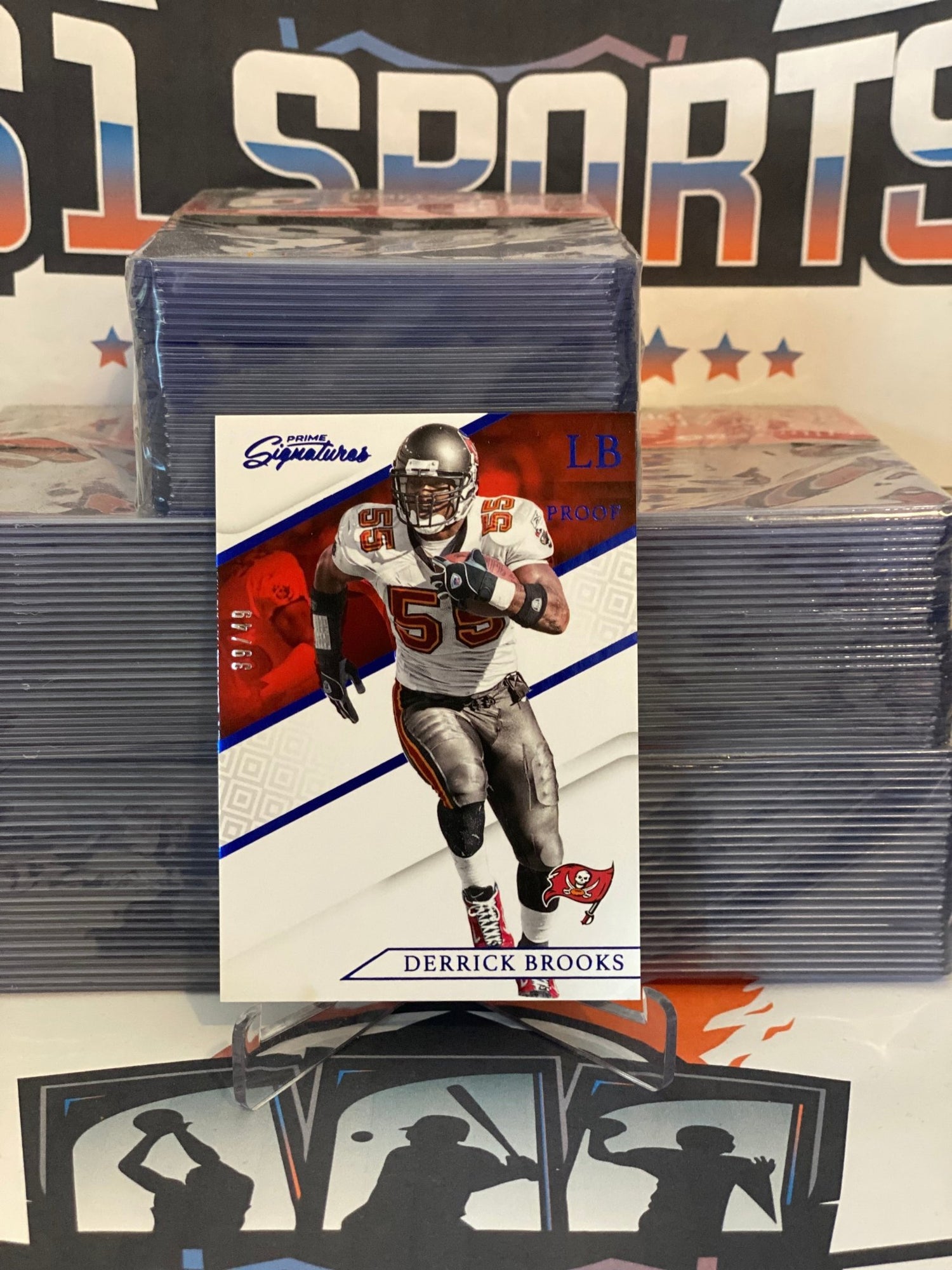 2016 Panini Prime Signatures (Blue 39/49) Derrick Brooks #108