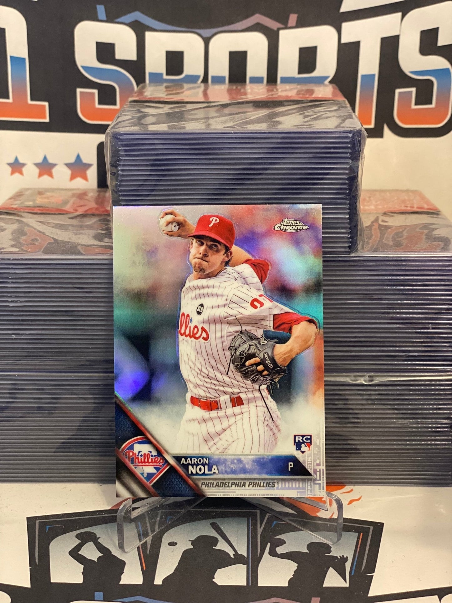 2016 Topps Chrome (Refractor) Aaron Nola Rookie #114