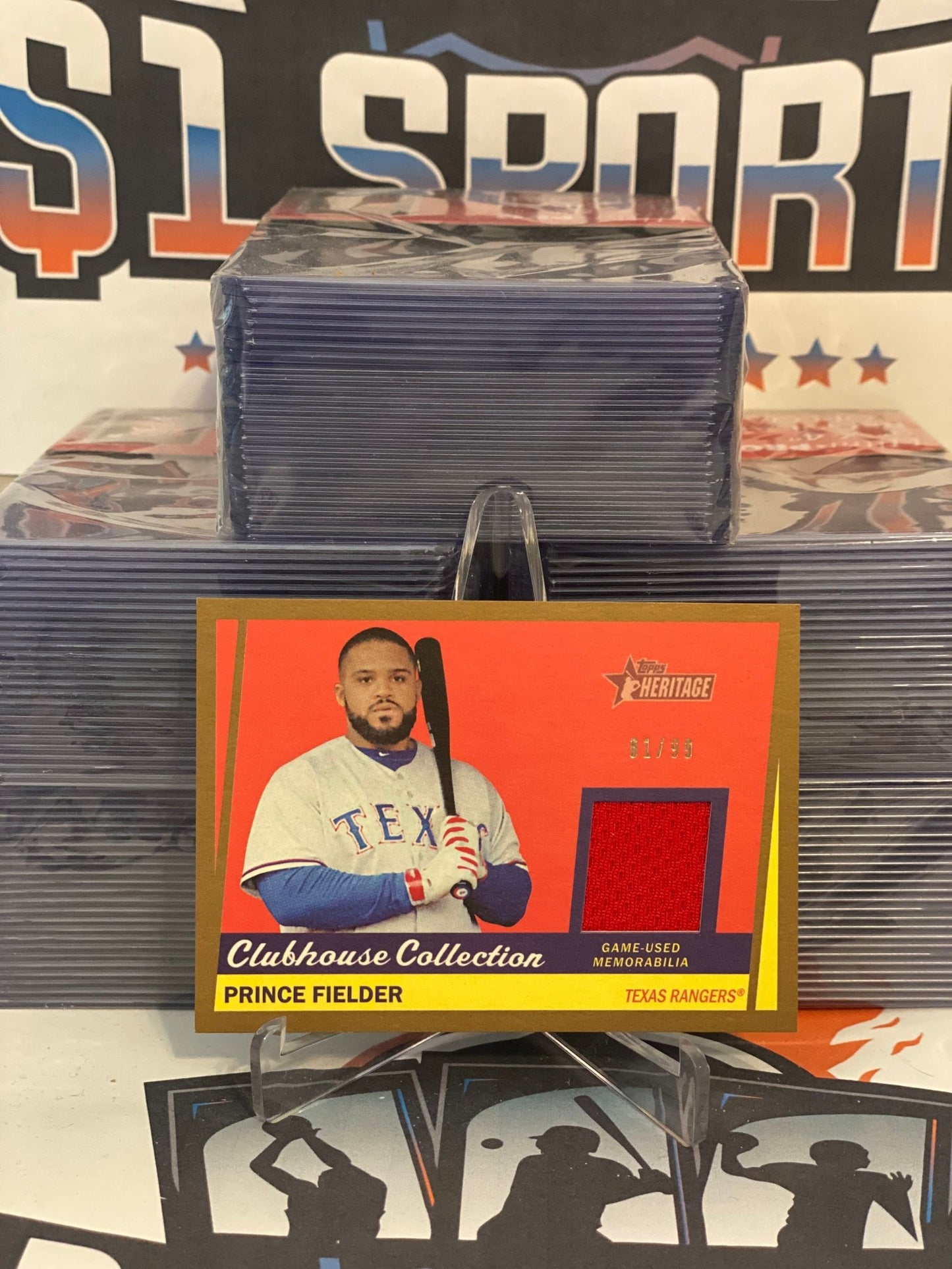 2016 Topps Heritage (Clubhouse Collection Relic 81/99) Prince Fielder #CCR-PF