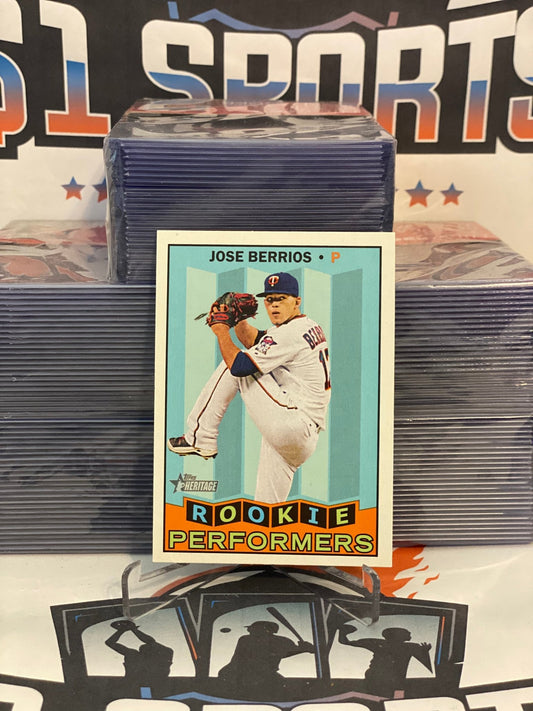2016 Topps Heritage (Rookie Performers) Jose Berrios #RP-JB