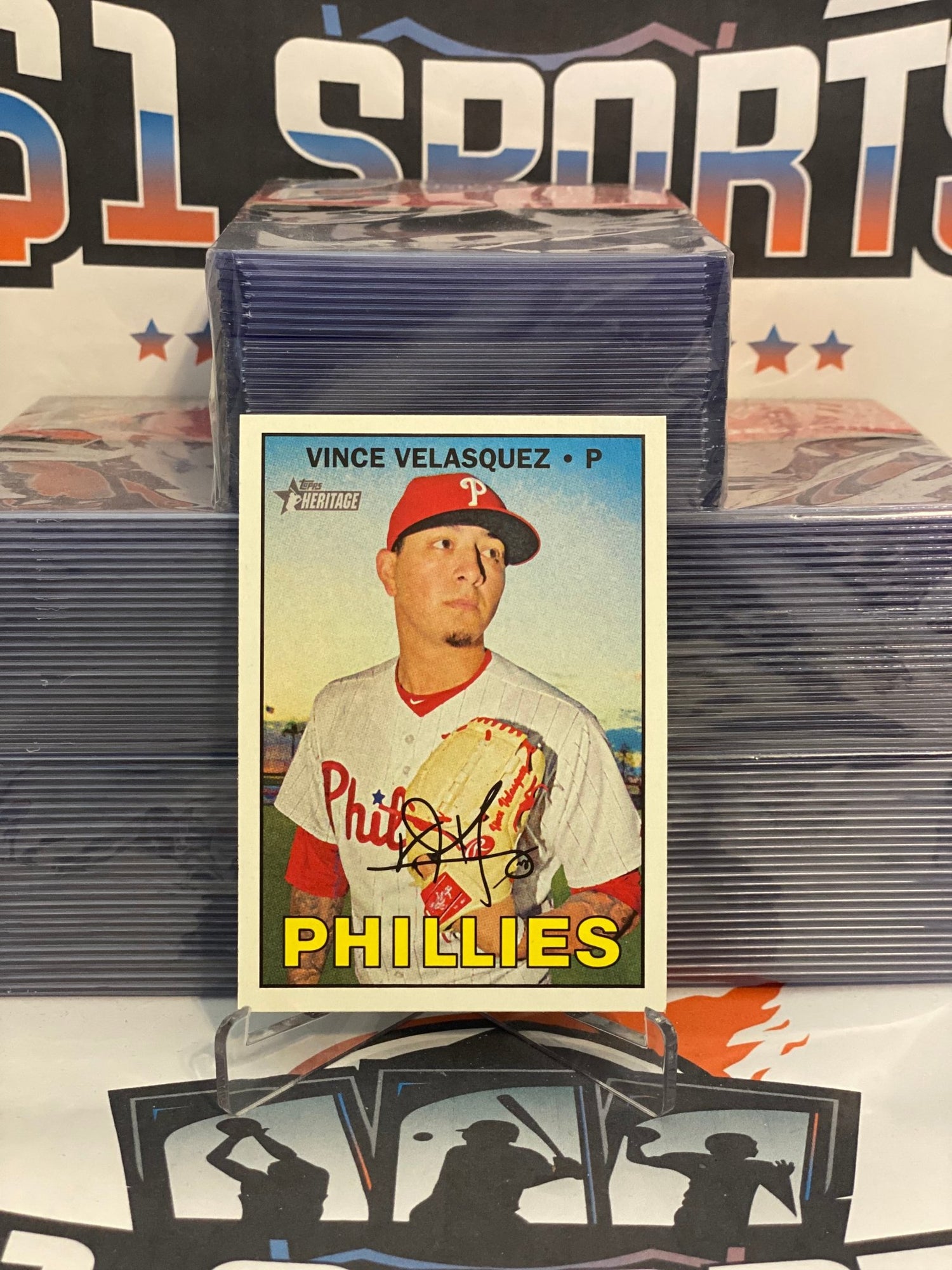 2016 Topps Heritage (Short Print) Vince Velasquez #715