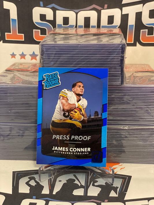2017 Donruss (Blue Press Proof, Rated Rookie) James Conner #322