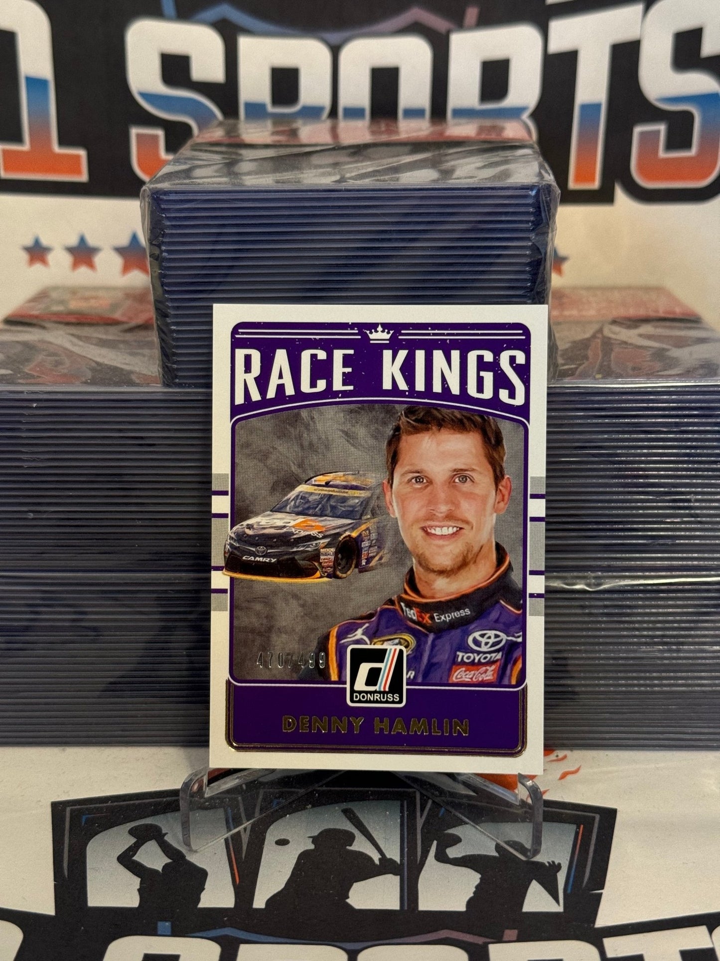 2017 Donruss NASCAR (Race Kings 470/499) Denny Hamlin #6