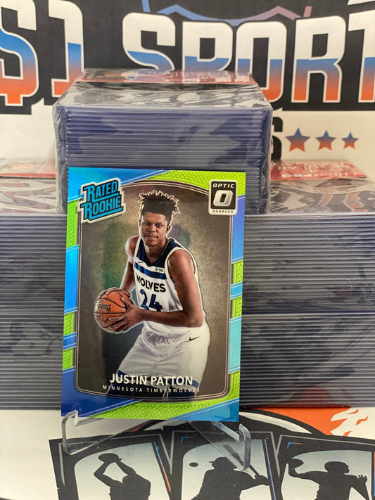 2017 Donruss Optic (Lime Green Prizm, Rated Rookie 058/175) Justin Patton #185
