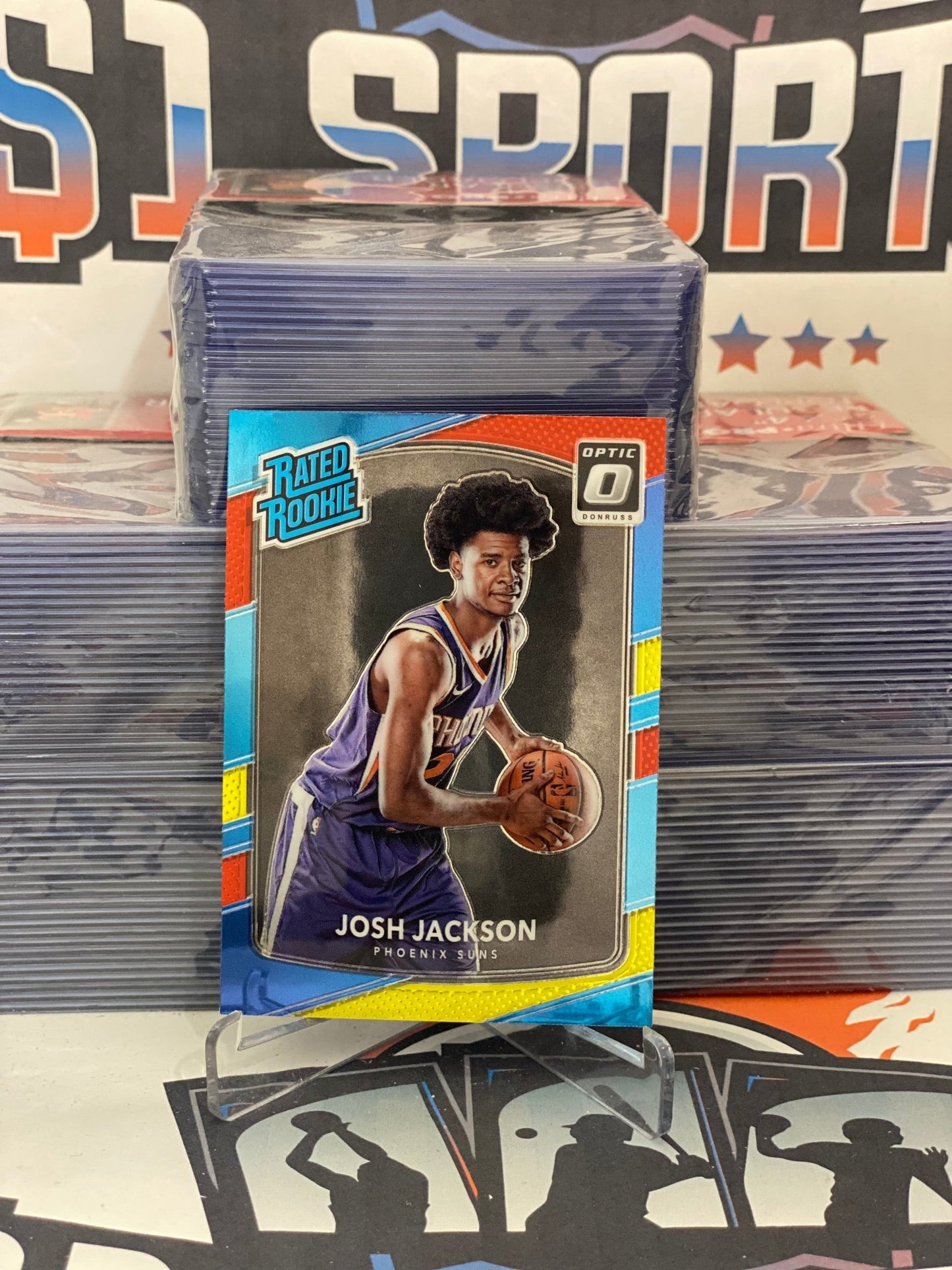 2017 Donruss Optic (Mega Red Yellow, Rated Rookie) Josh Jackson #197