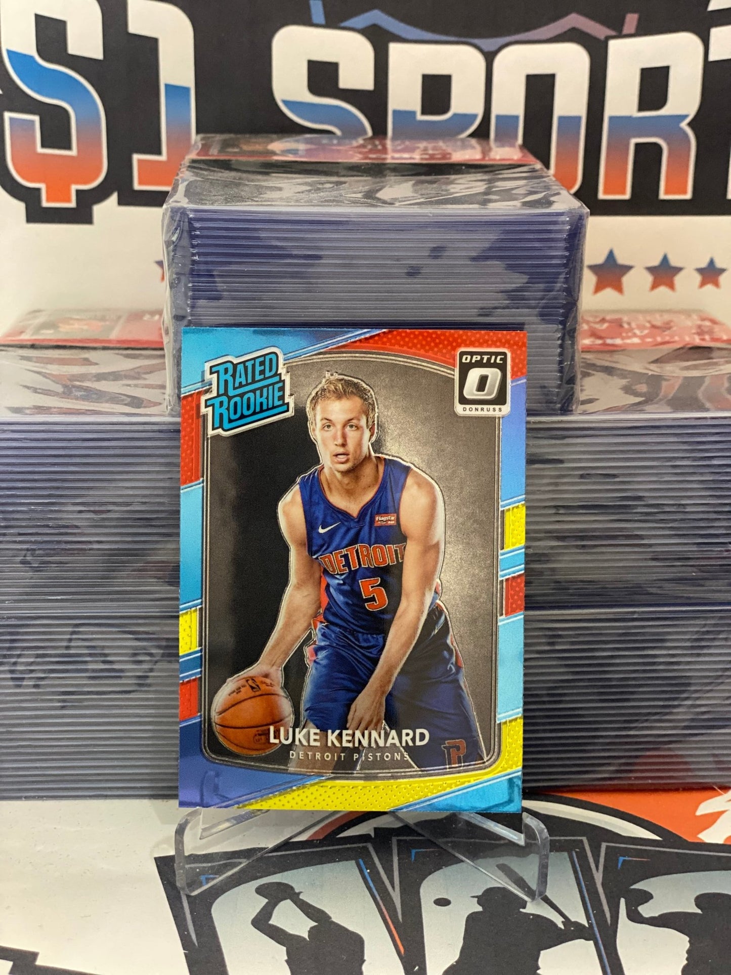 2017 Donruss Optic (Mega Red Yellow, Rated Rookie) Luke Kennard #189