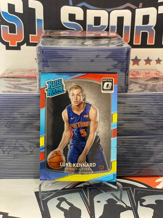 2017 Donruss Optic (Mega Red Yellow, Rated Rookie) Luke Kennard #189