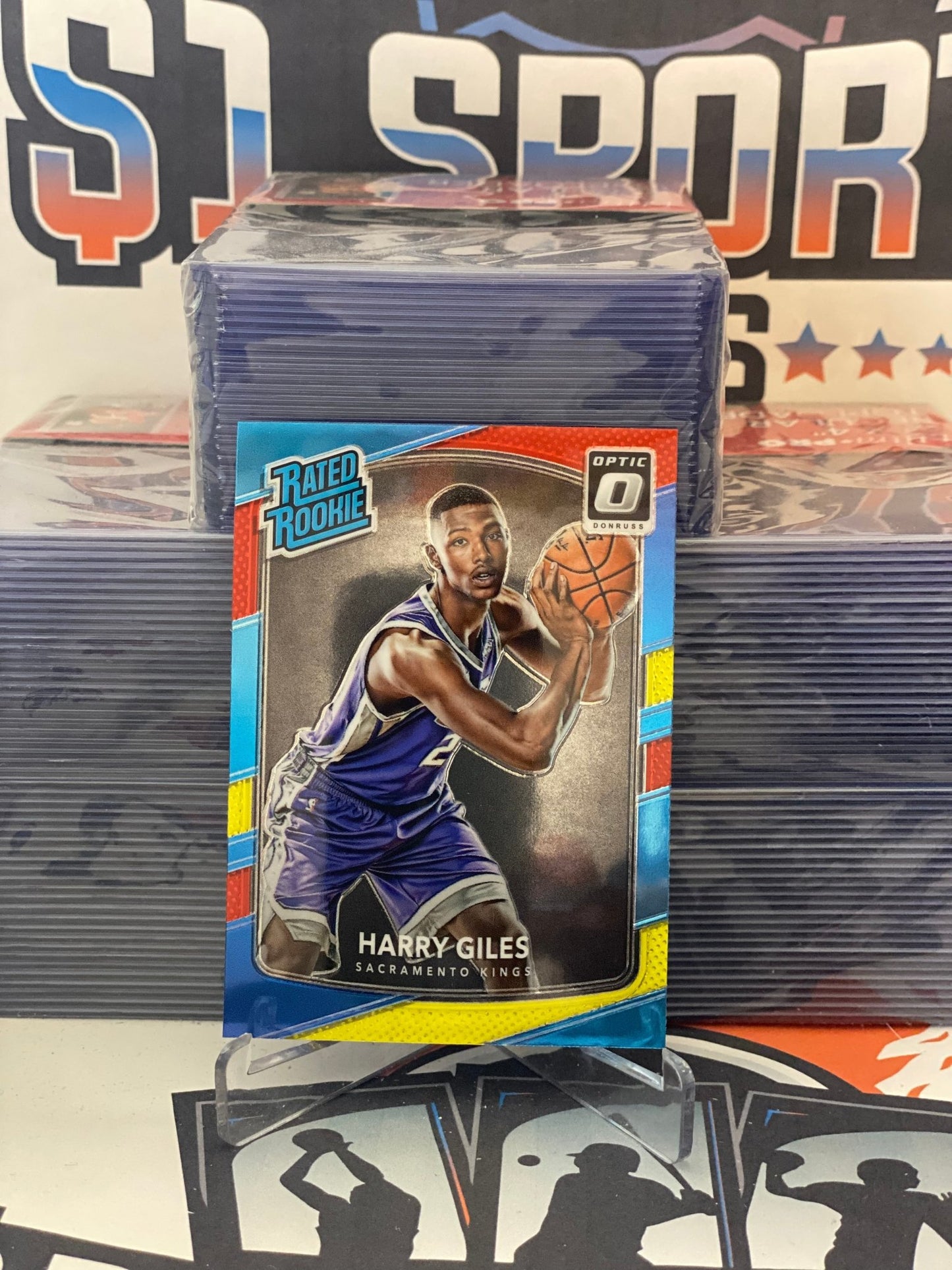 2017 Donruss Optic (Mega Yellow Red, Rated Rookie) Harry Giles #181