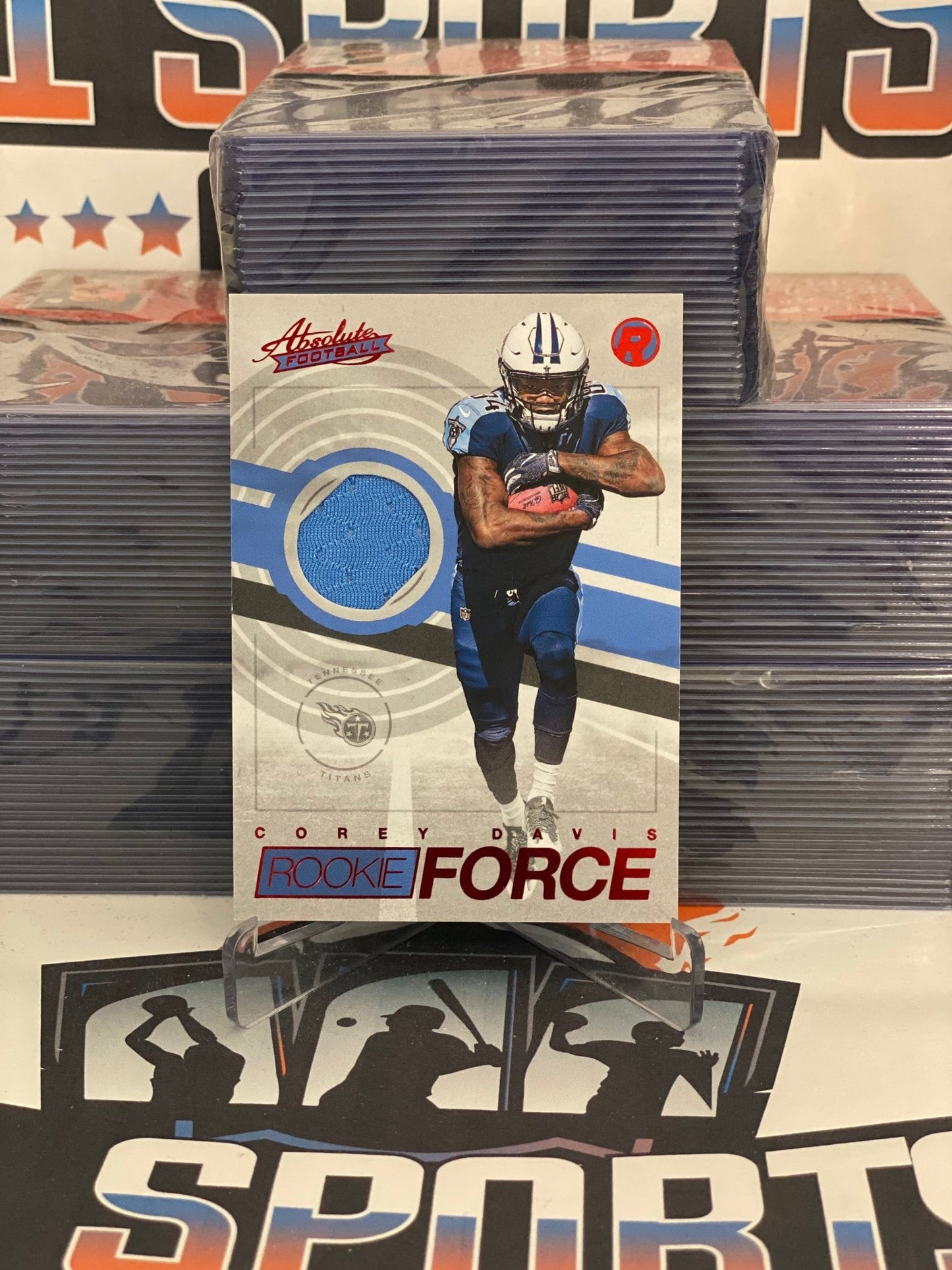 2017 Panini Absolute (Red, Rookie Force Relic) Corey Davis #27