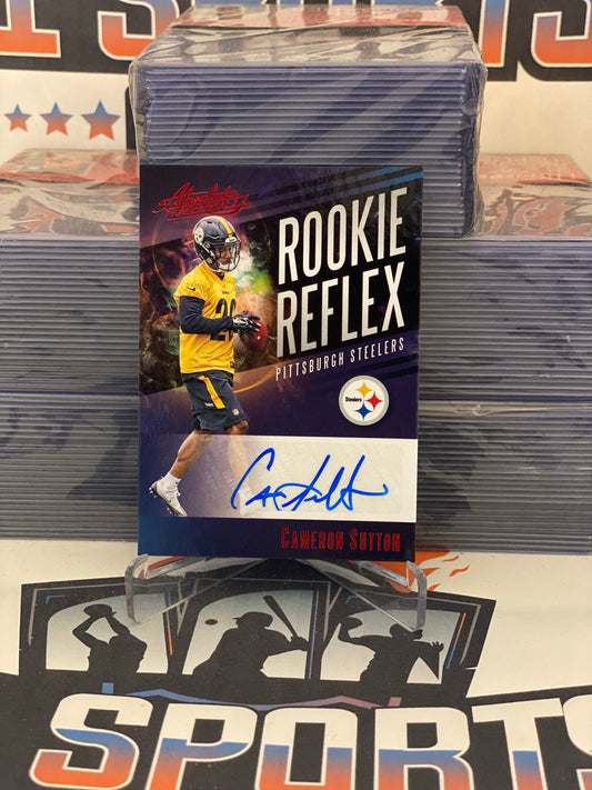 2017 Panini Absolute (Red. Rookie Reflex Auto) Cameron Sutton #RR-CS