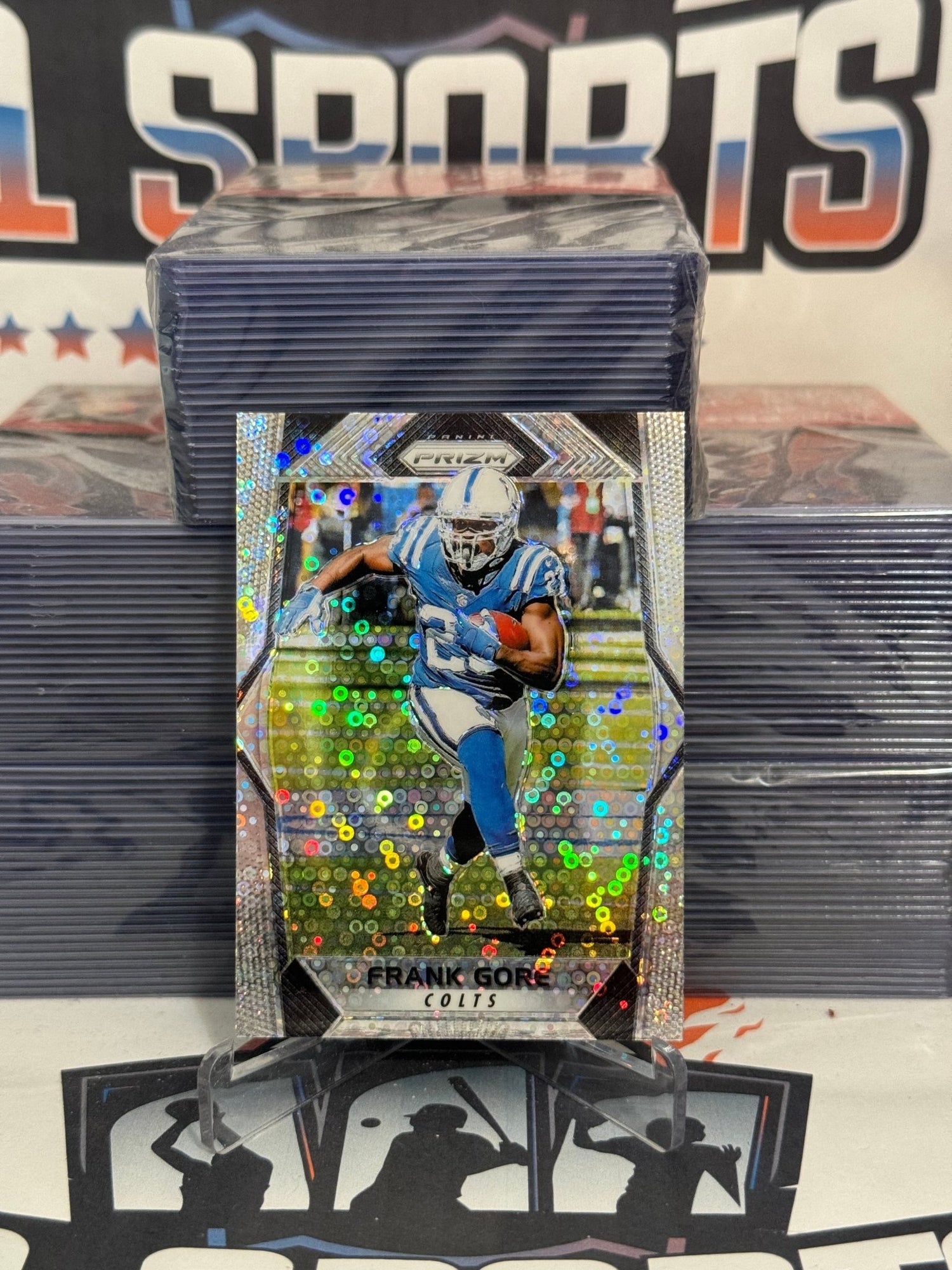 2017 Panini Prizm (Disco Prizm) Frank Gore #9