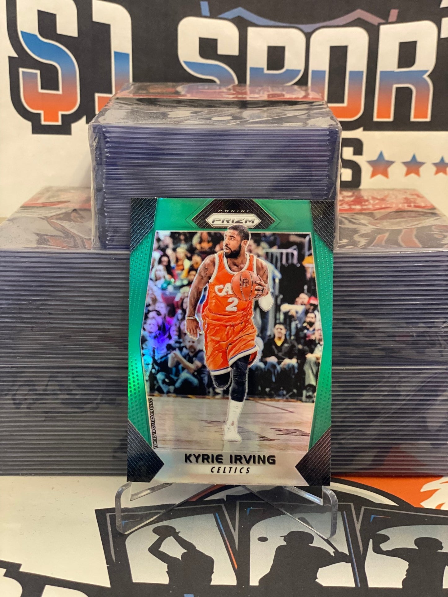 2017 Panini Prizm (Green Prizm) Kyrie Irving #192