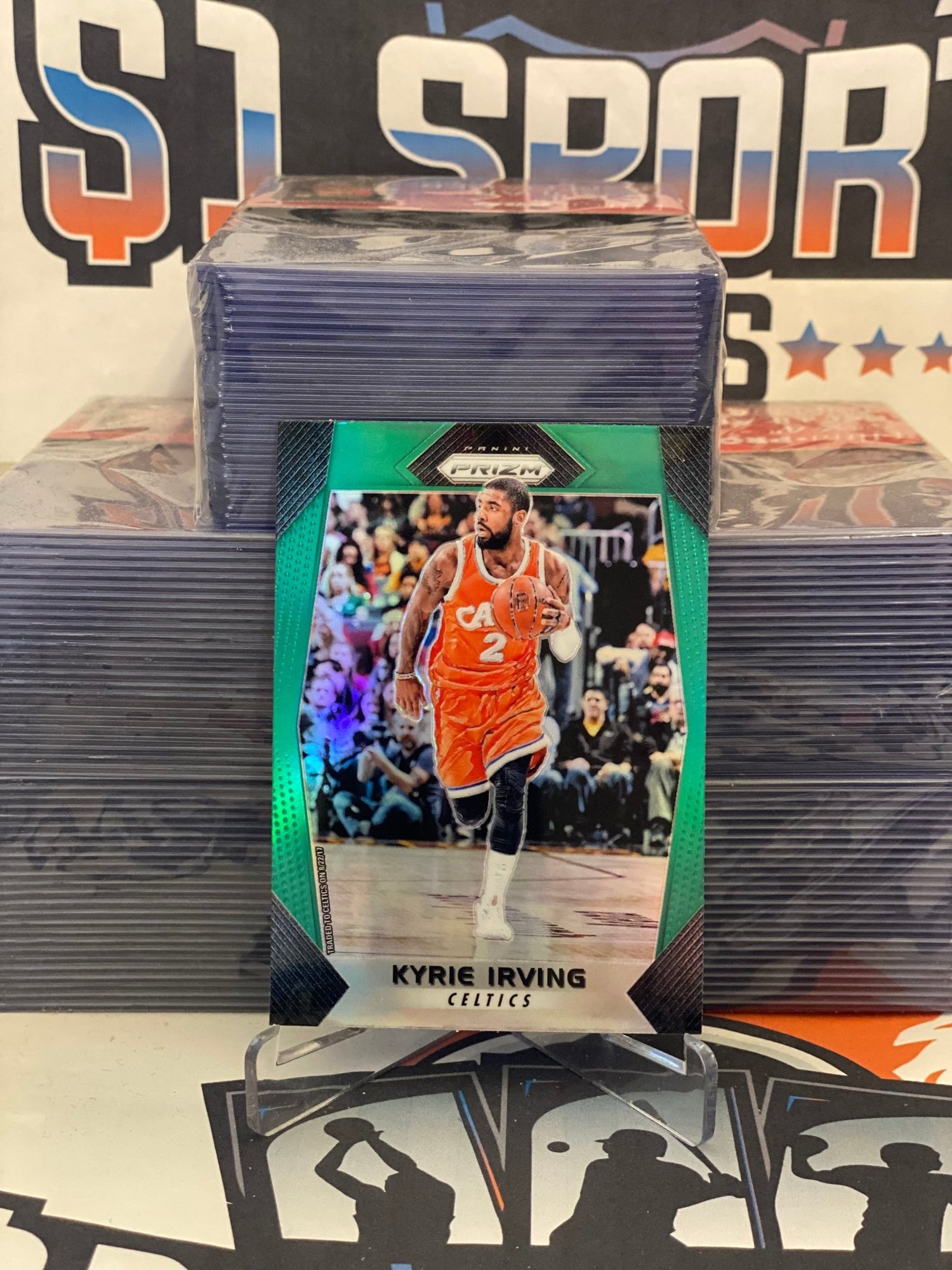 2017 Panini Prizm (Green Prizm) Kyrie Irving #192