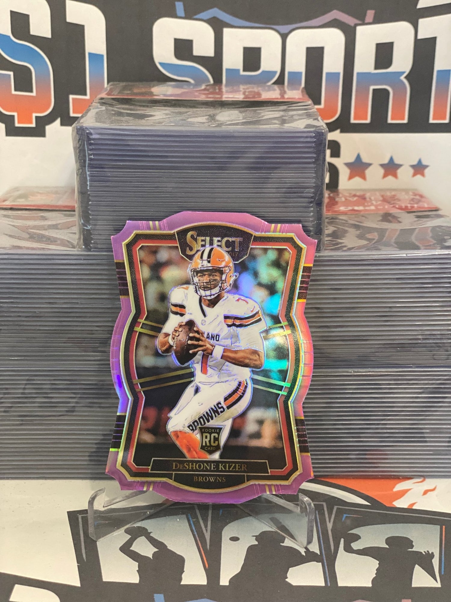 2017 Panini Prizm (Purple Die Cut 14/75) DeShone Kizer Rookie #183