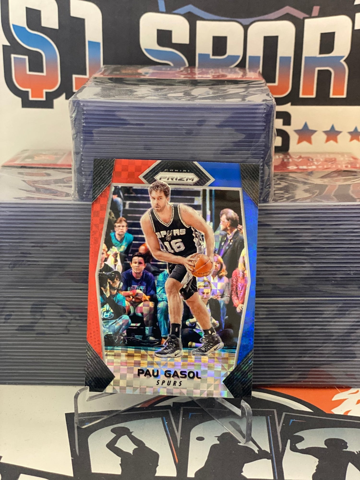 2017 Panini Prizm (Red White Blue Prizm) Pau Gasol #295