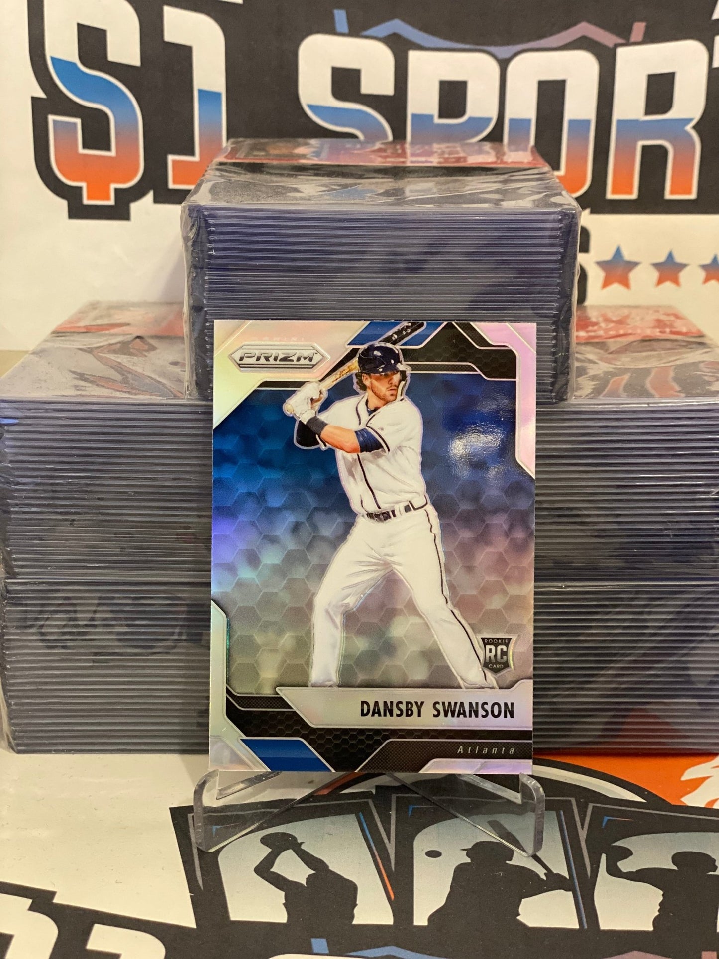 2017 Panini Prizm (Silver Prizm) Dansby Swanson Rookie #6