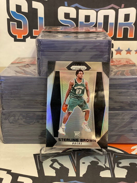 2017 Panini Prizm (Silver Prizm) Sterling Brown Rookie #188