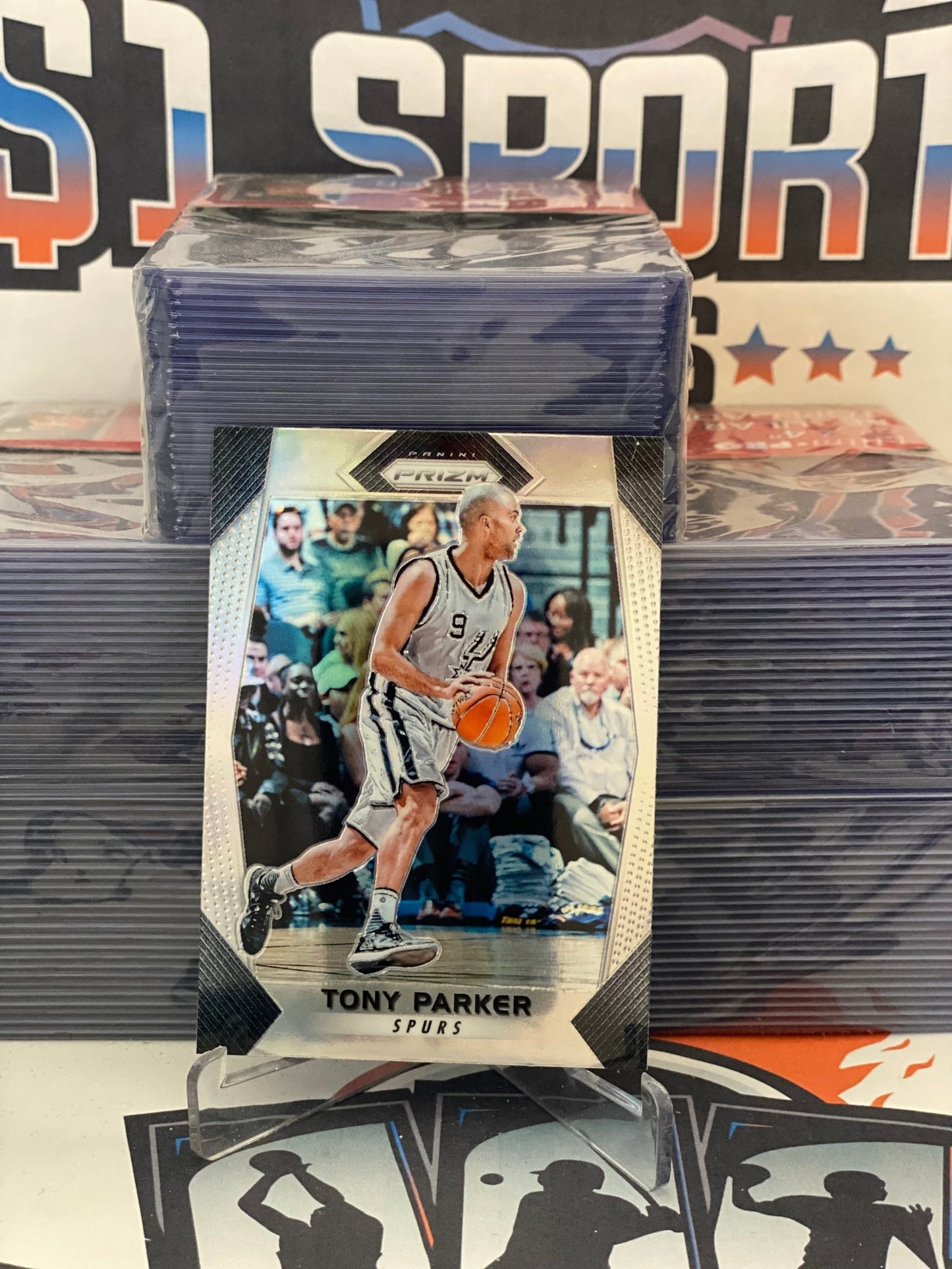 2017 Panini Prizm (Silver Prizm) Tony Parker #291