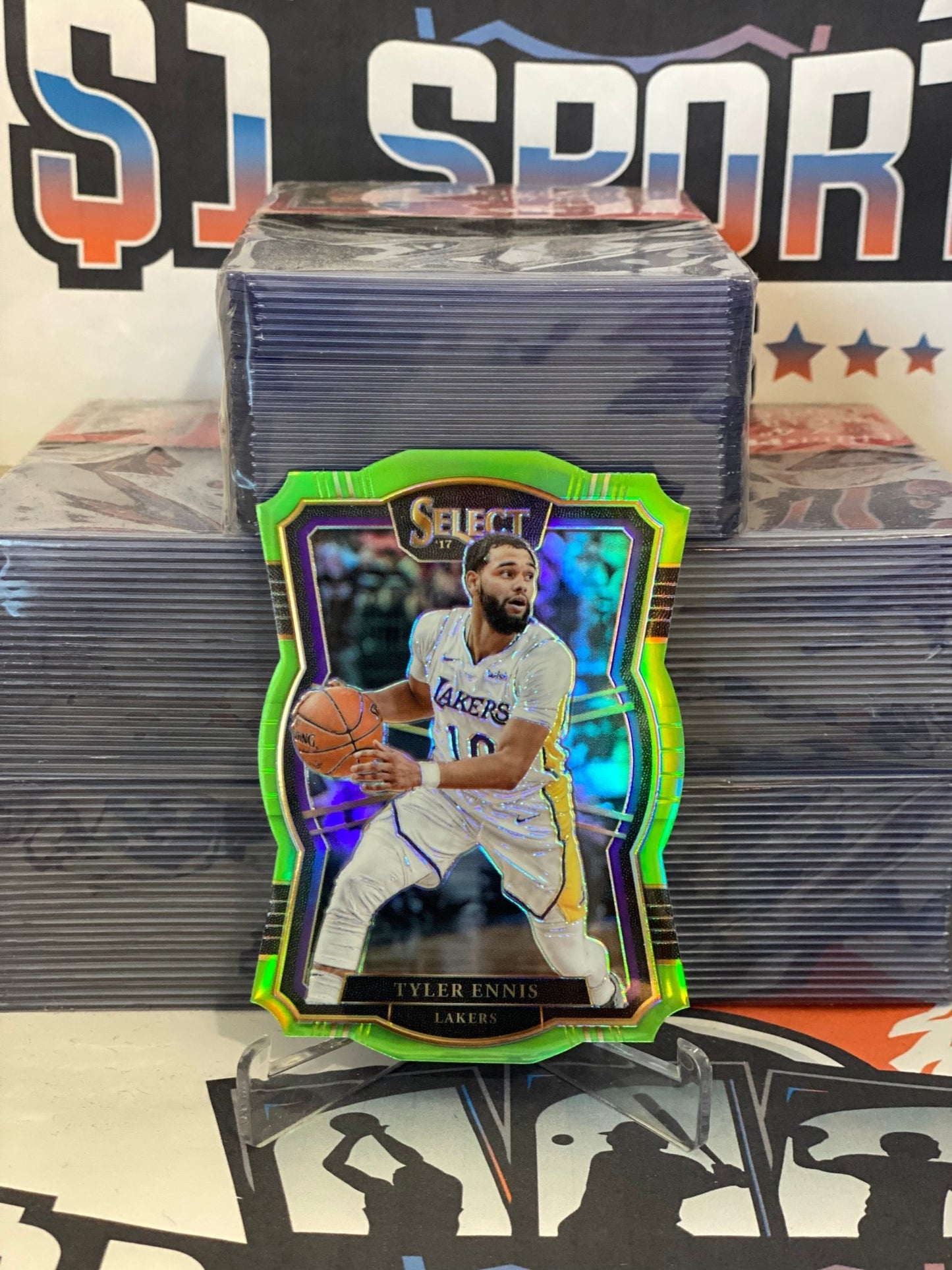 2017 Panini Select (Neon Green Die Cut Prizm 54/65) Tyler Ennis #128