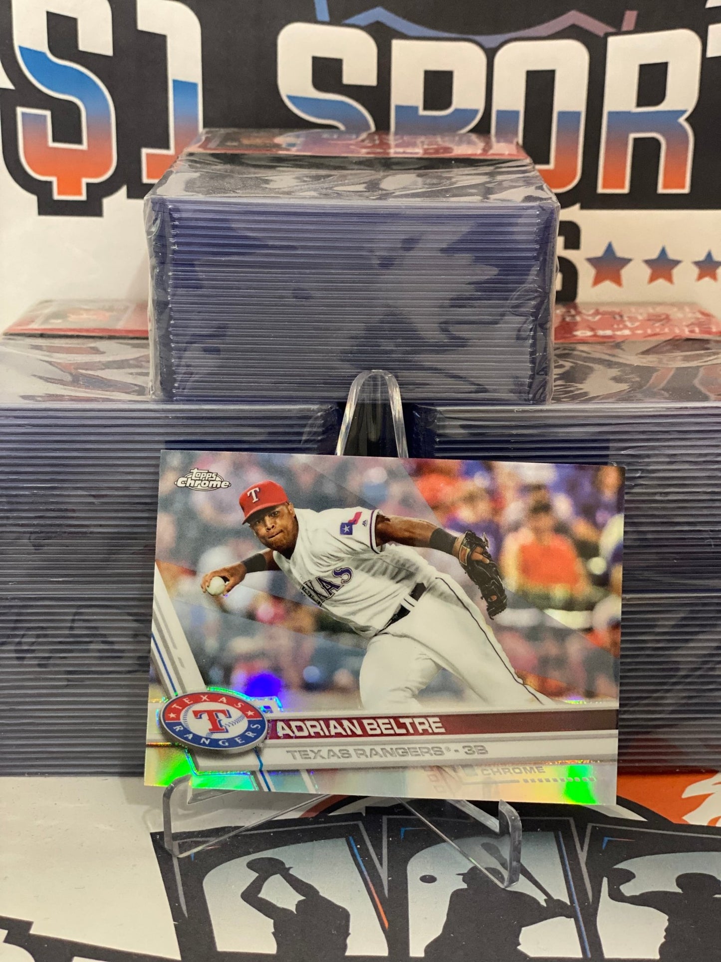 2017 Topps Chrome (Pink Refractor) Adrian Beltre #130