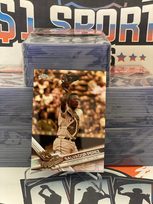 2017 Topps Chrome (Sepia Refractor) Salvador Perez #162