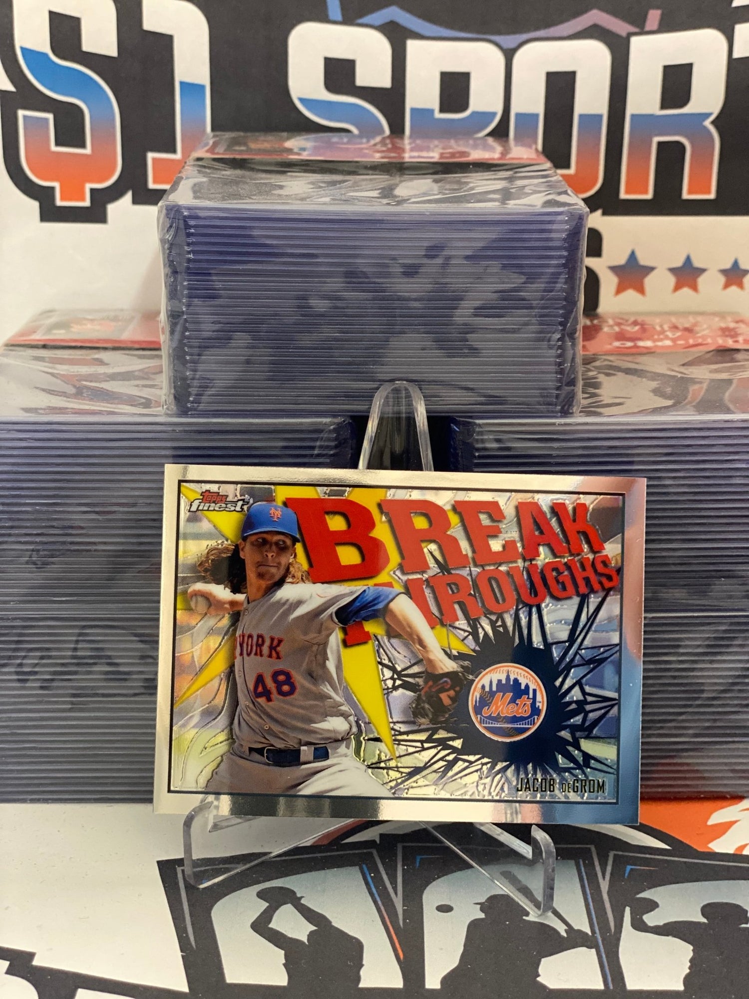2017 Topps Finest (Breakthrough Moment) Jacob DeGrom #FD-JD