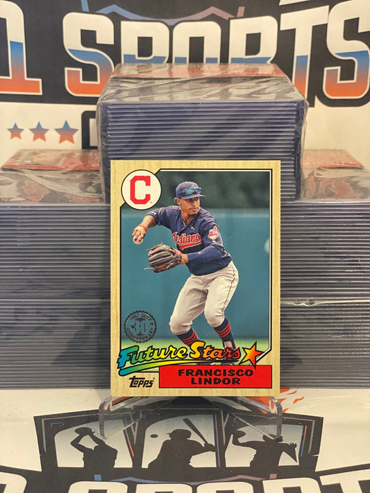 2017 Topps (Future Stars, 1987 Redux) Francisco Lindor #87-10