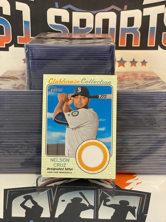 2017 Topps Heritage (Clubhouse Collection Relic) Nelson Cruz #CCR-NC