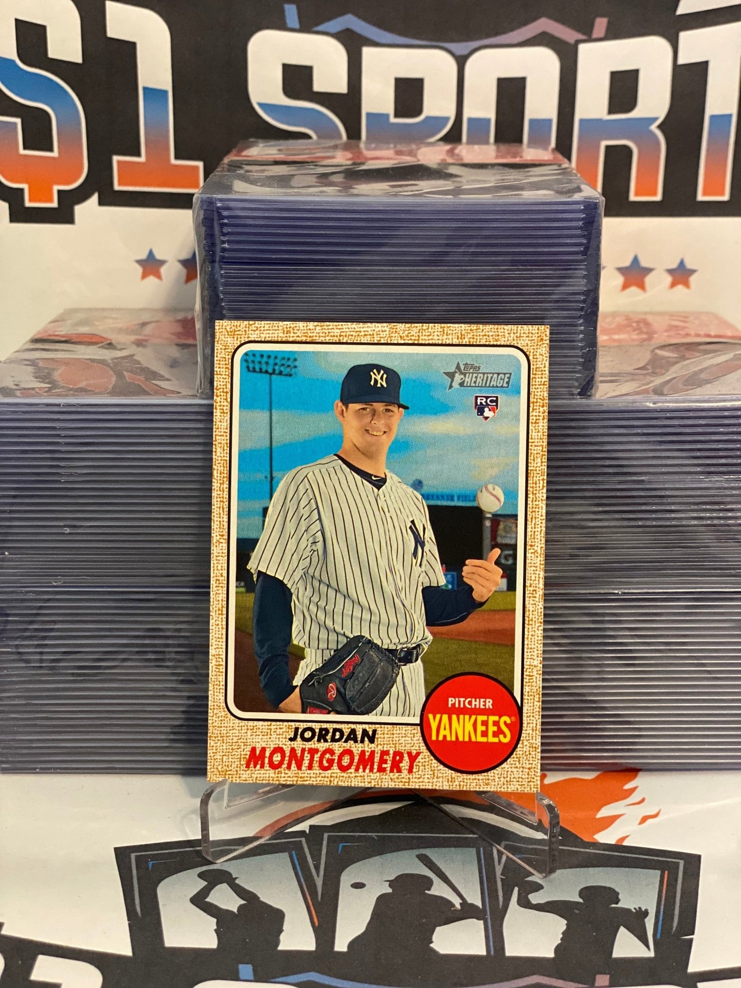 2017 Topps Heritage Jordan Montgomery Rookie #646