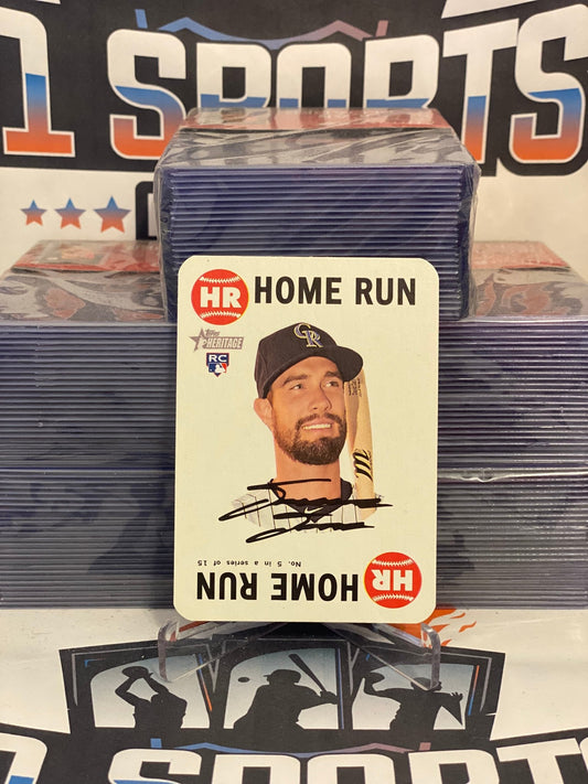 2017 Topps Heritage (Playing Card) David Dahl Rookie #5